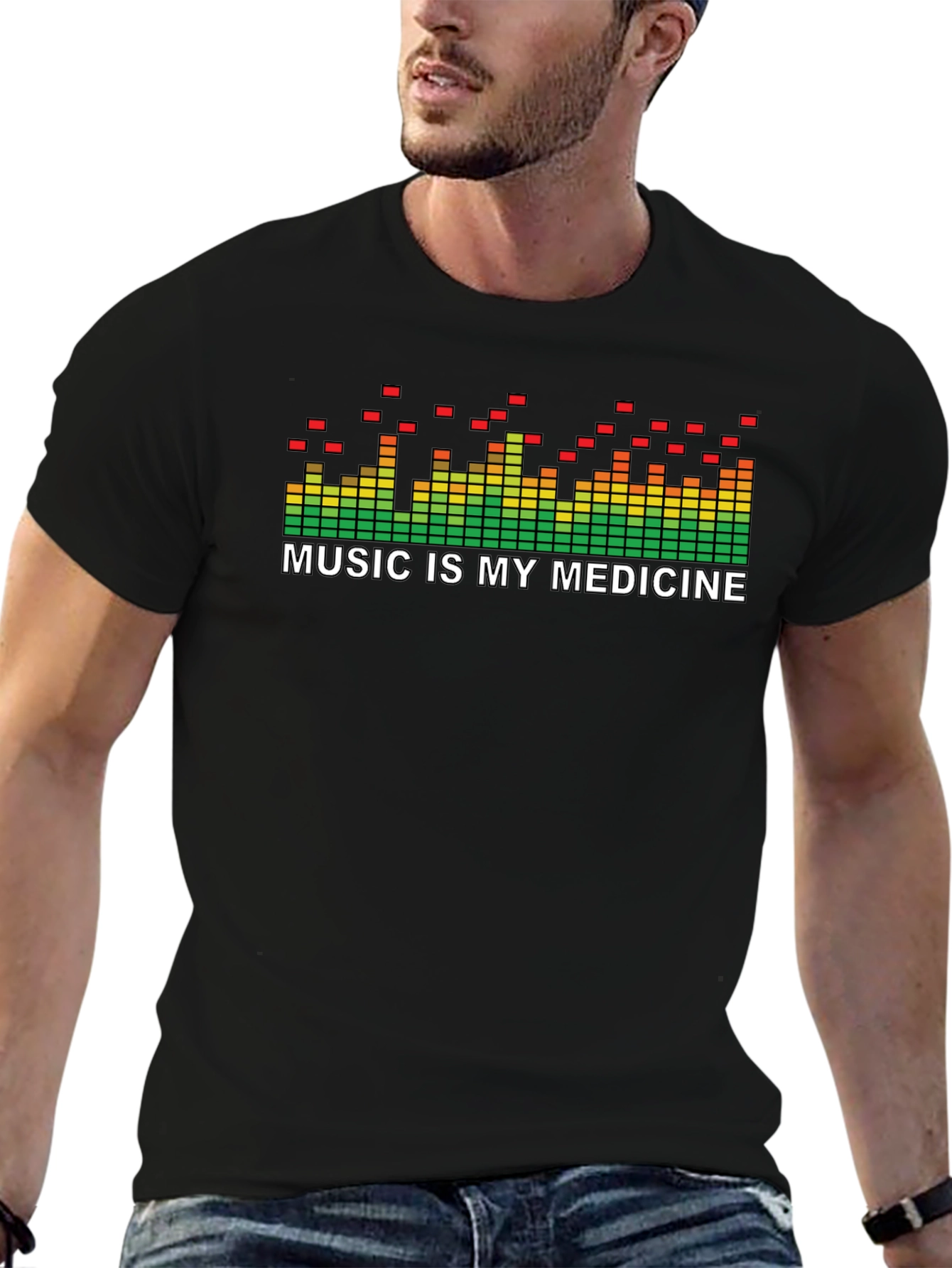 Music is My Medicine T-Shirt - Soundwave Graphic