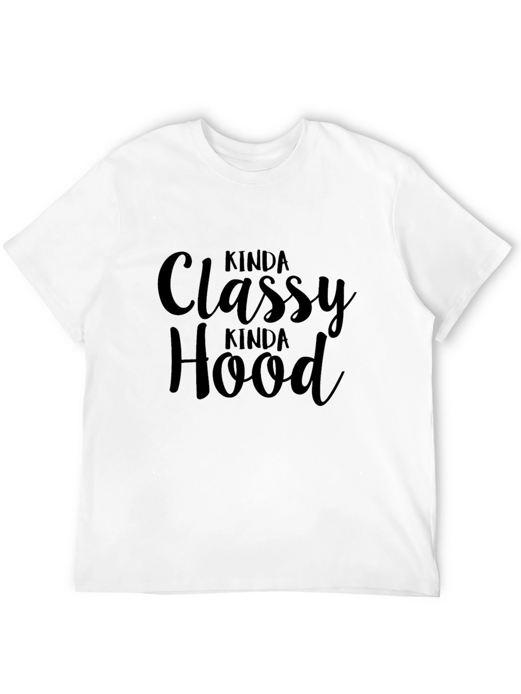 Kinda Classy Kinda Hood Graphic Tee - Black