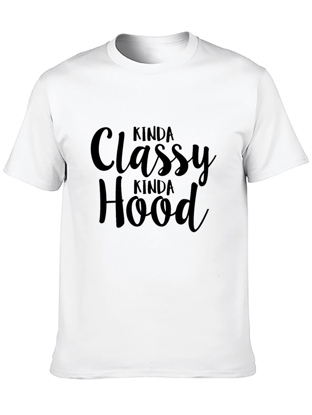 Kinda Classy Kinda Hood Graphic Tee - Black