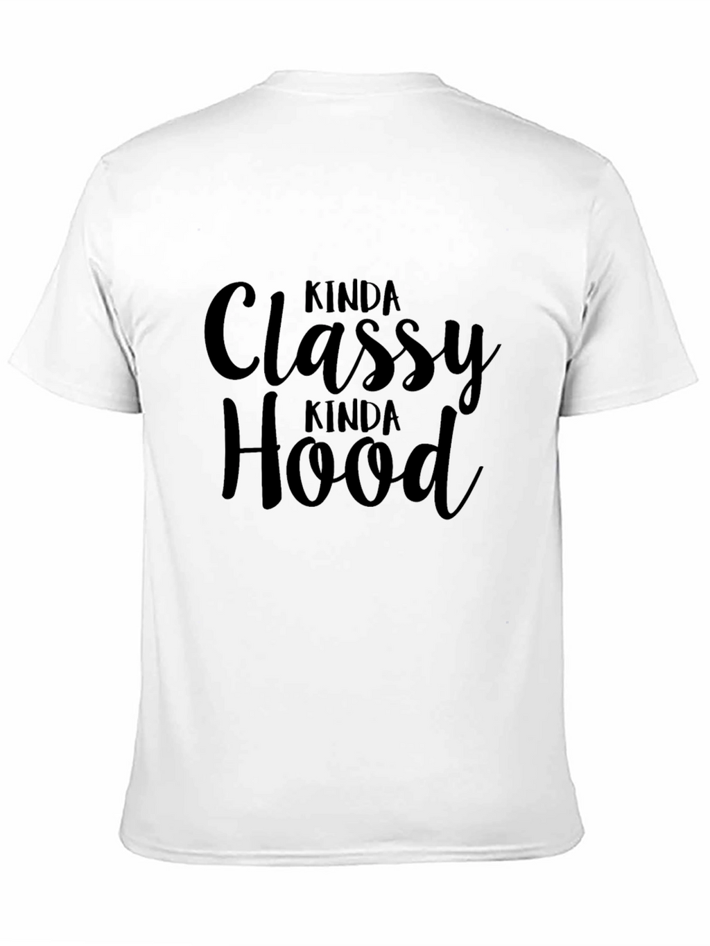 Kinda Classy Kinda Hood Graphic Tee - Black