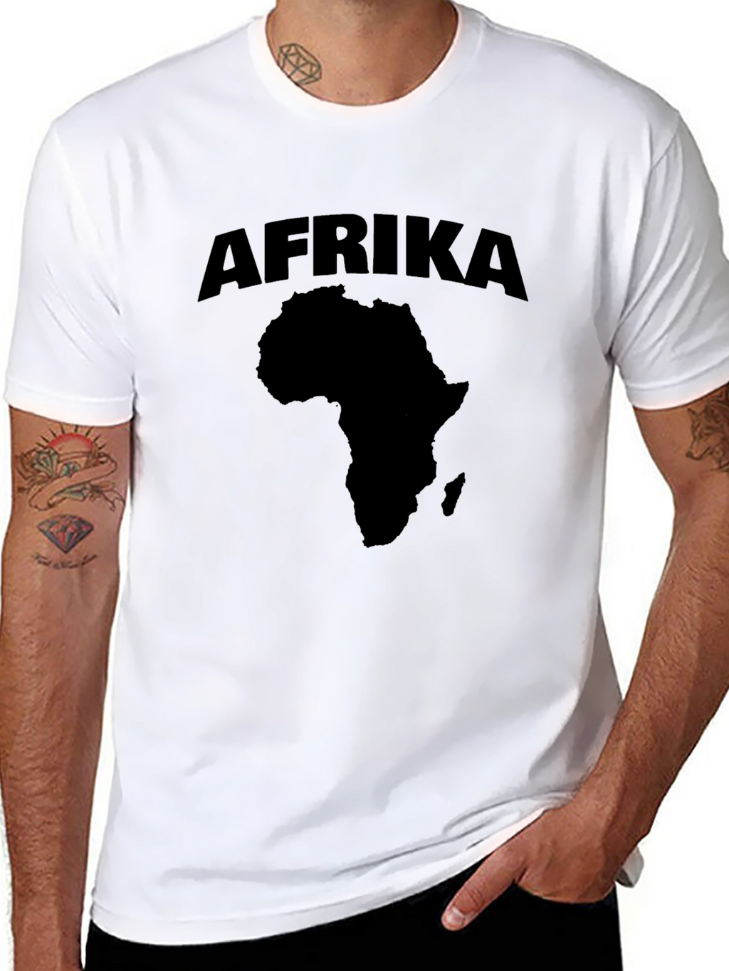 Afrika Graphic Tee - Black T-Shirt