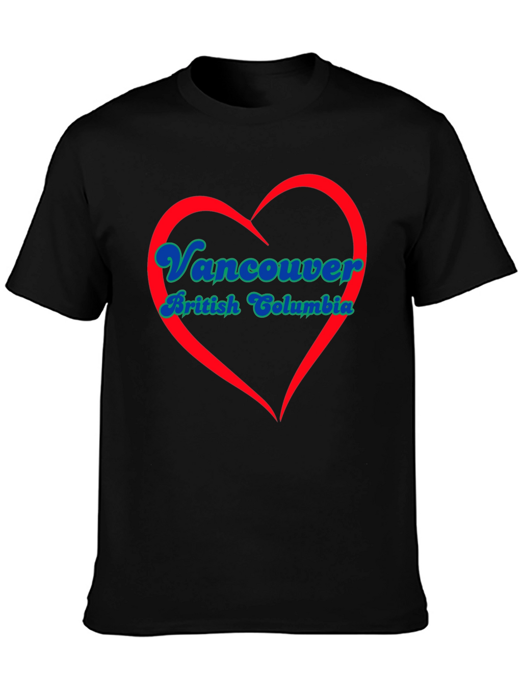 Vancouver British Columbia Heart T-Shirt