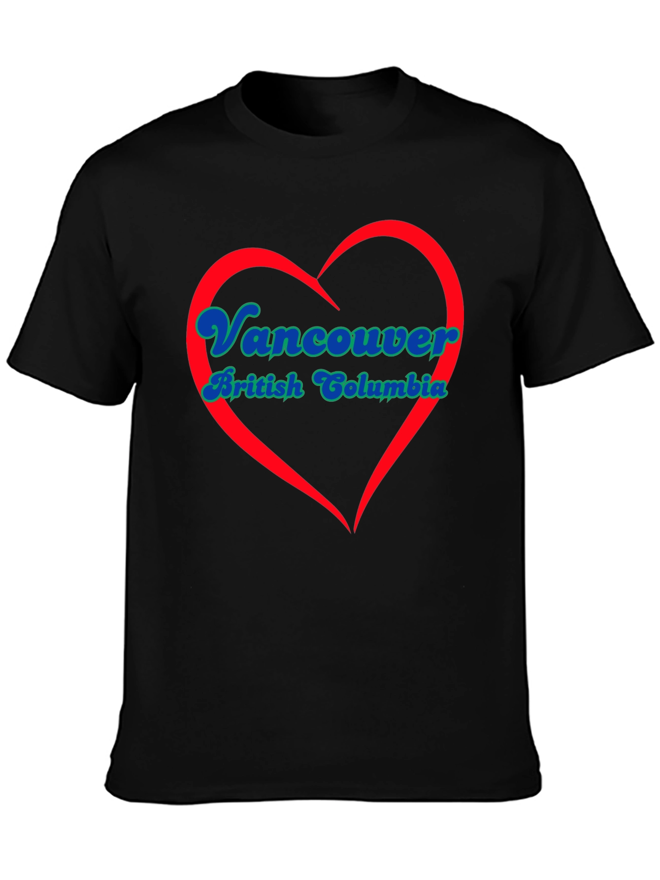 Vancouver British Columbia Heart T-Shirt