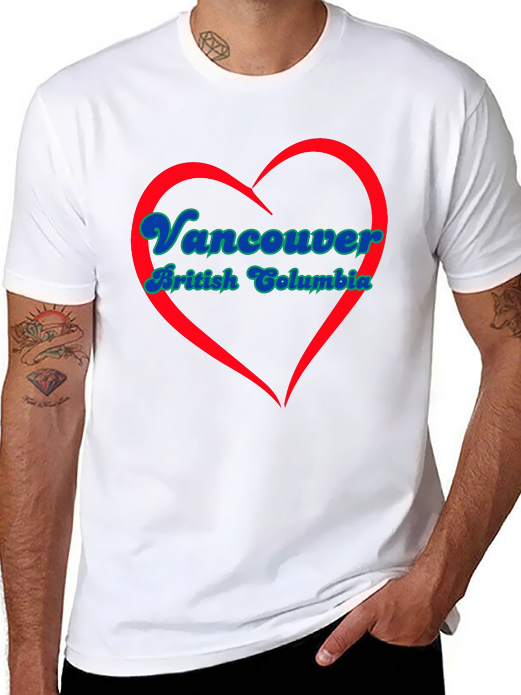 Vancouver British Columbia Heart T-Shirt