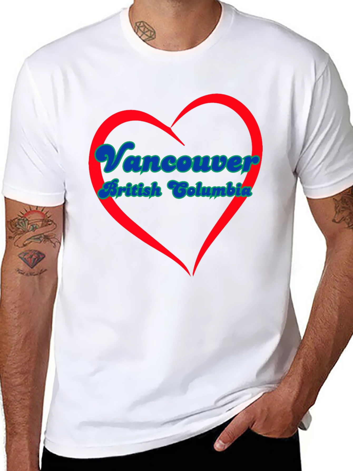 Vancouver British Columbia Heart T-Shirt