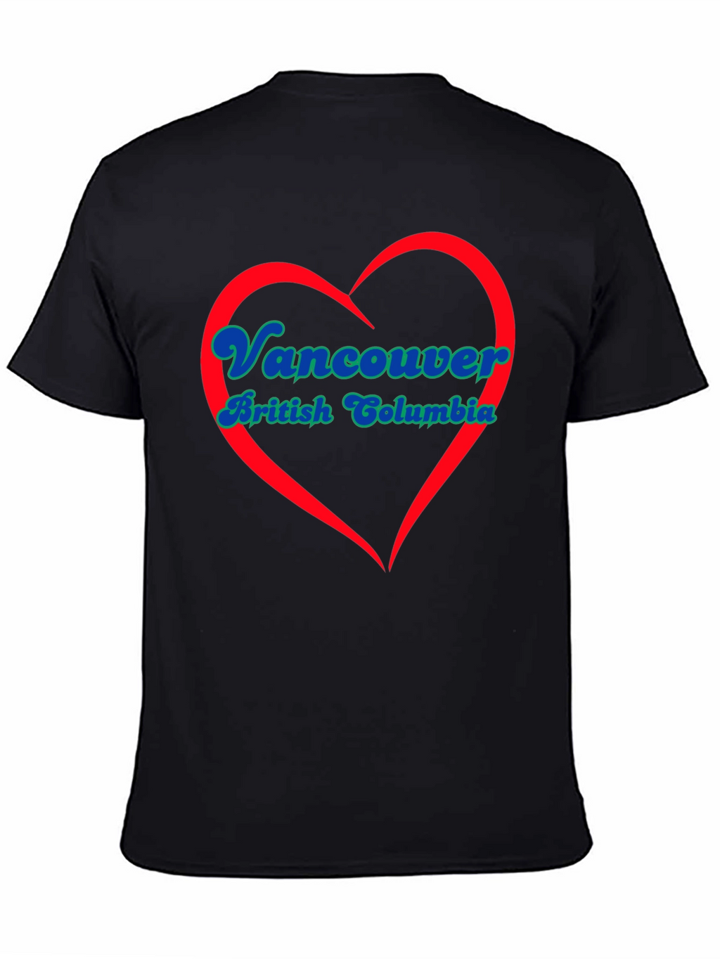 Vancouver British Columbia Heart T-Shirt