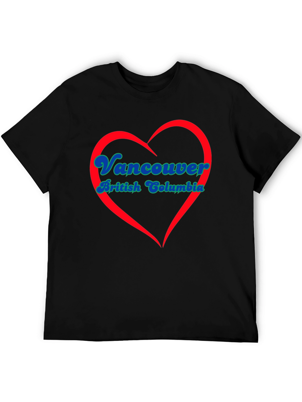 Vancouver British Columbia Heart T-Shirt