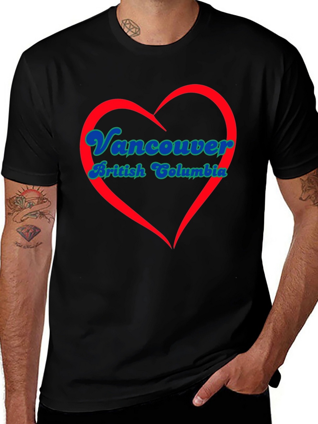 Vancouver British Columbia Heart T-Shirt
