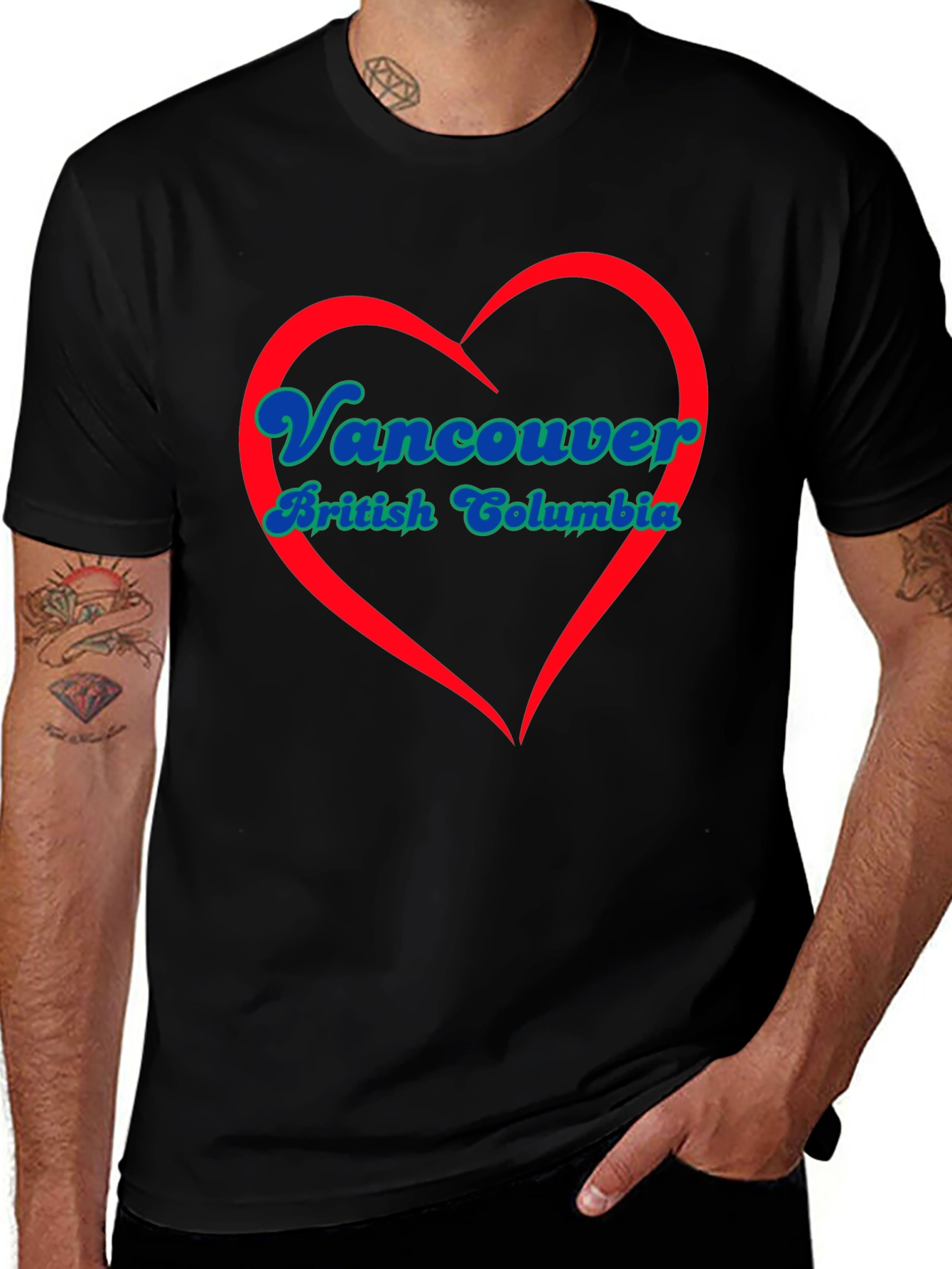 Vancouver British Columbia Heart T-Shirt