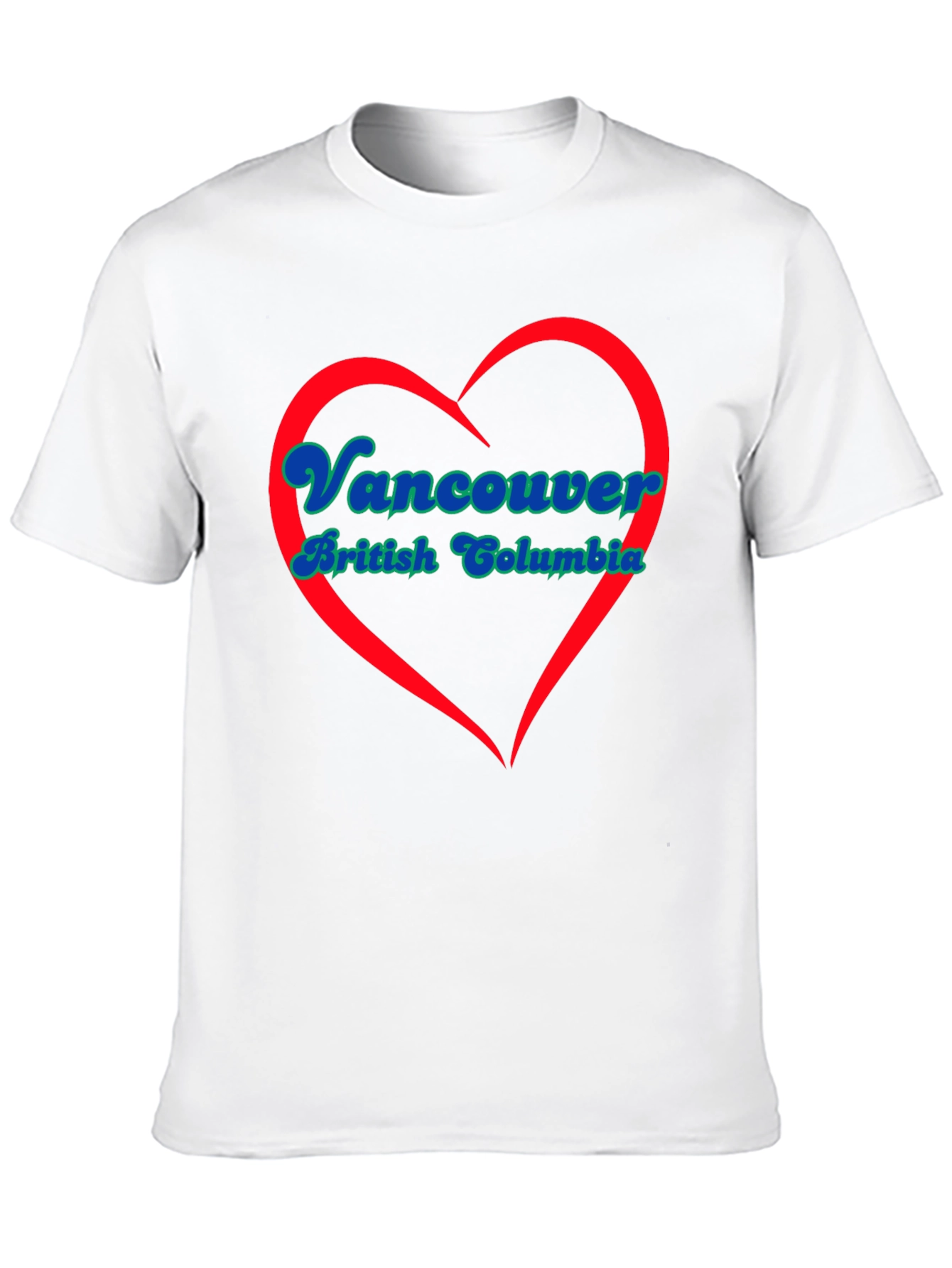 Vancouver British Columbia Heart T-Shirt