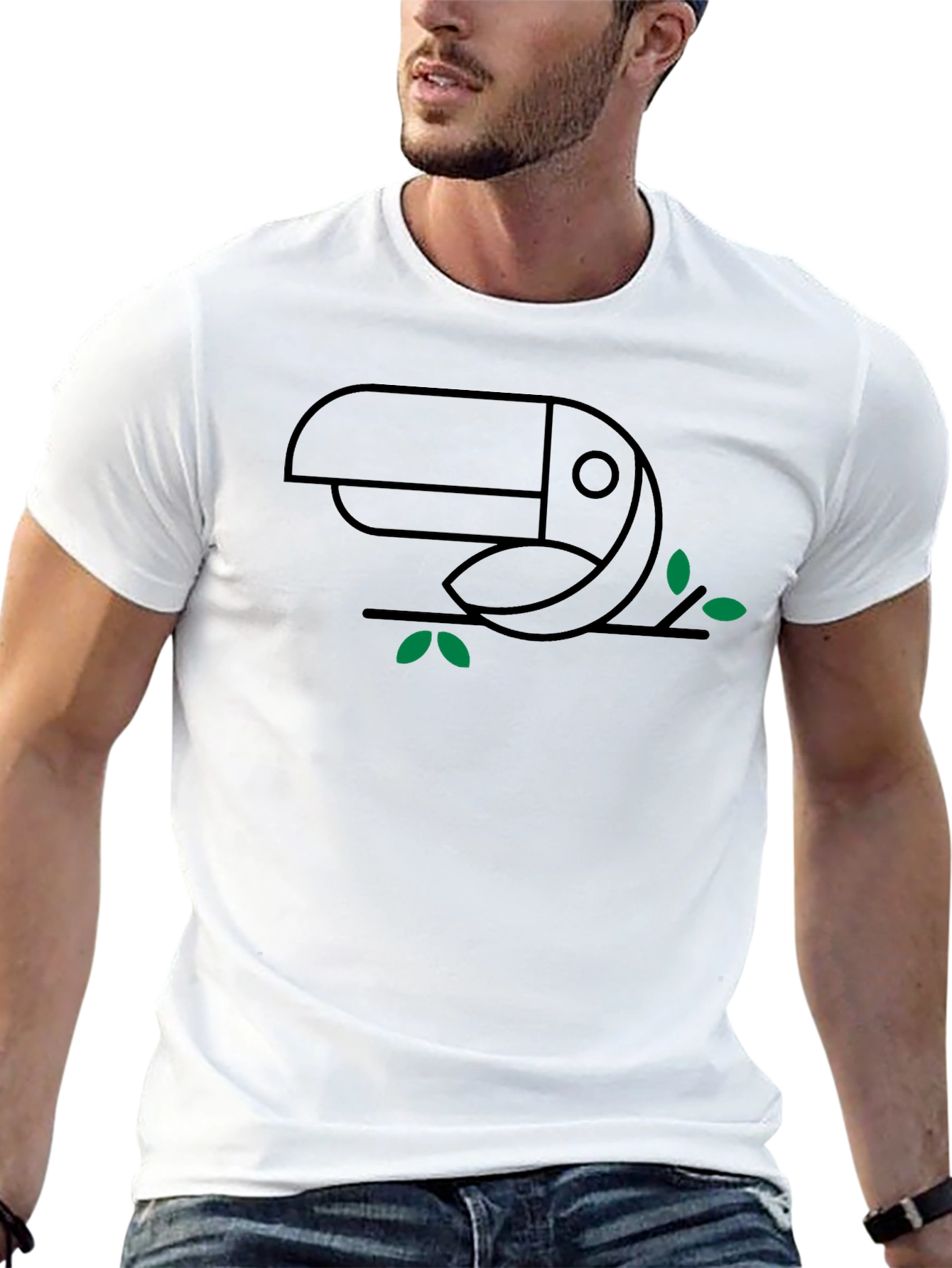 Toucan Graphic Tee - Minimalist Design