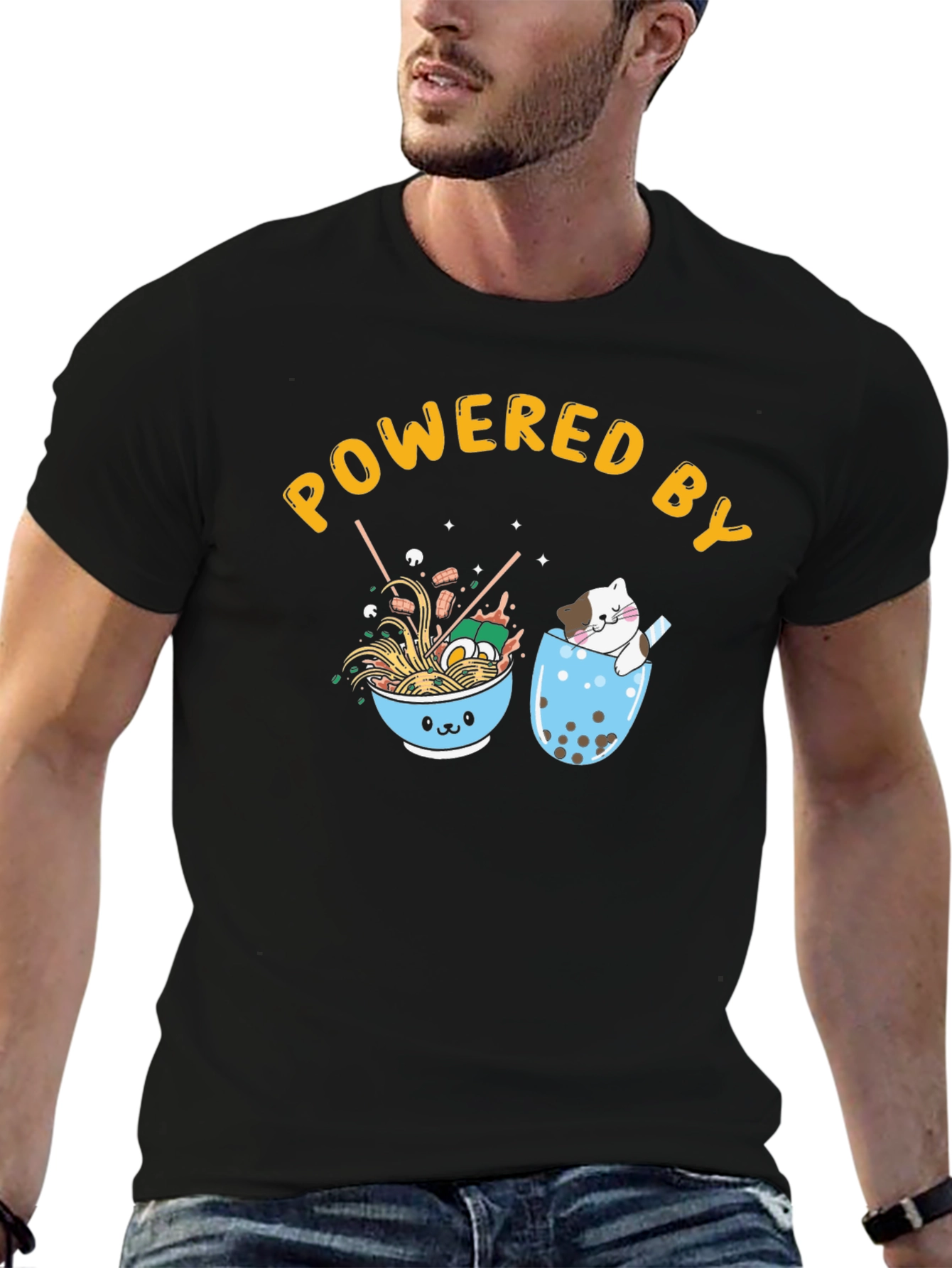 Powered By Ramen & Boba Tee