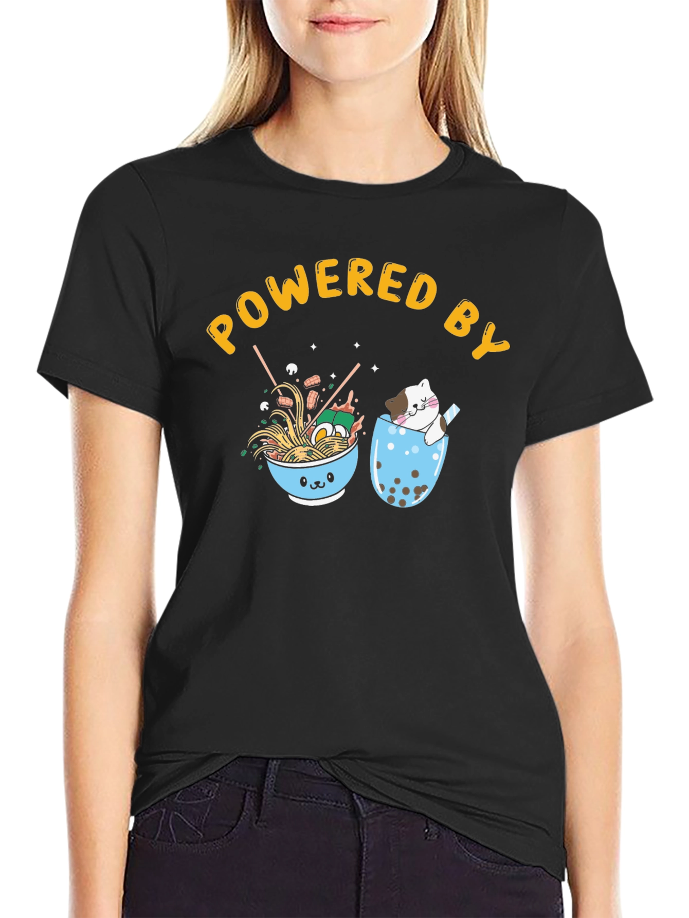 Powered By Ramen & Boba Tee