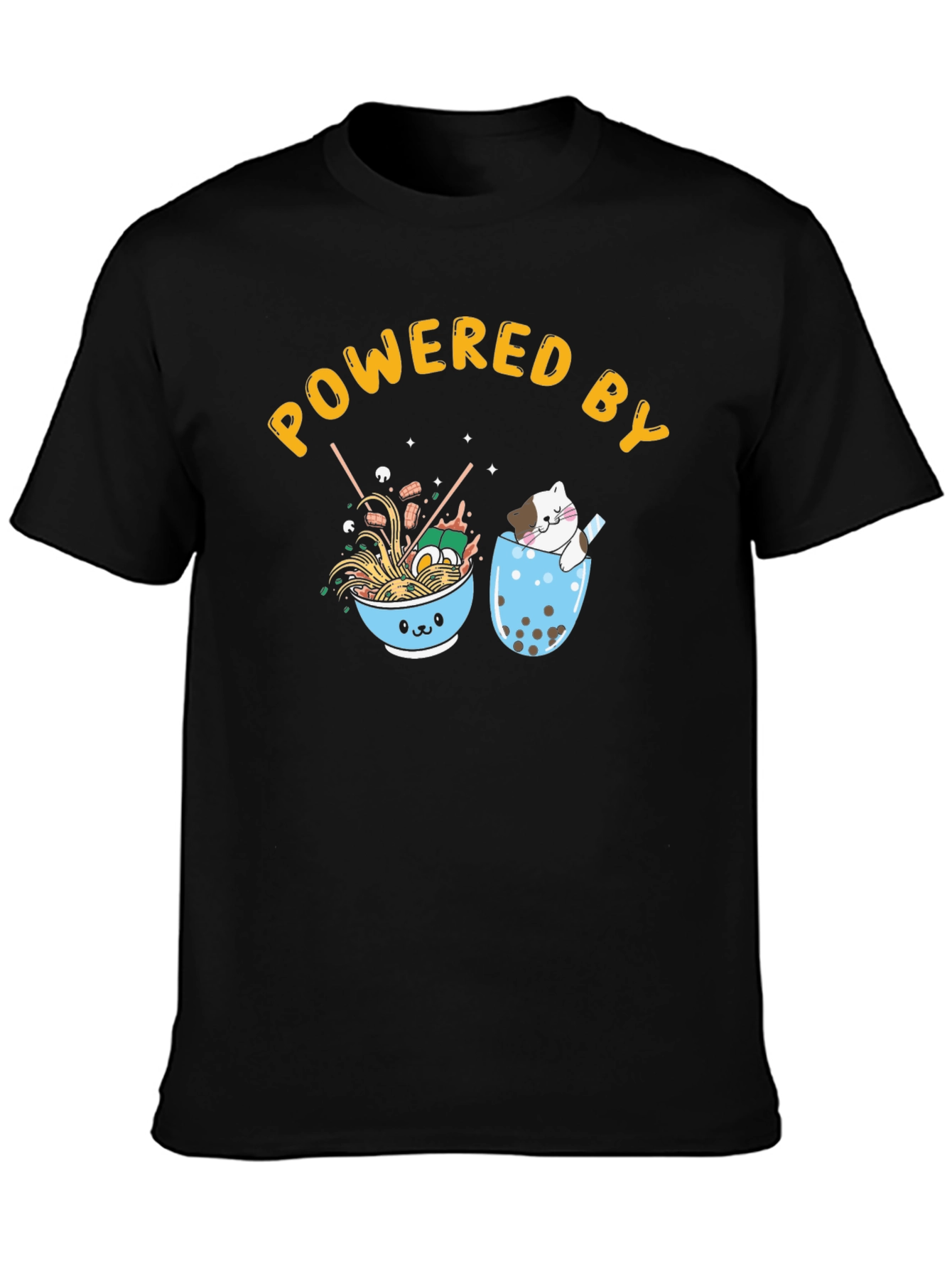 Powered By Ramen & Boba Tee