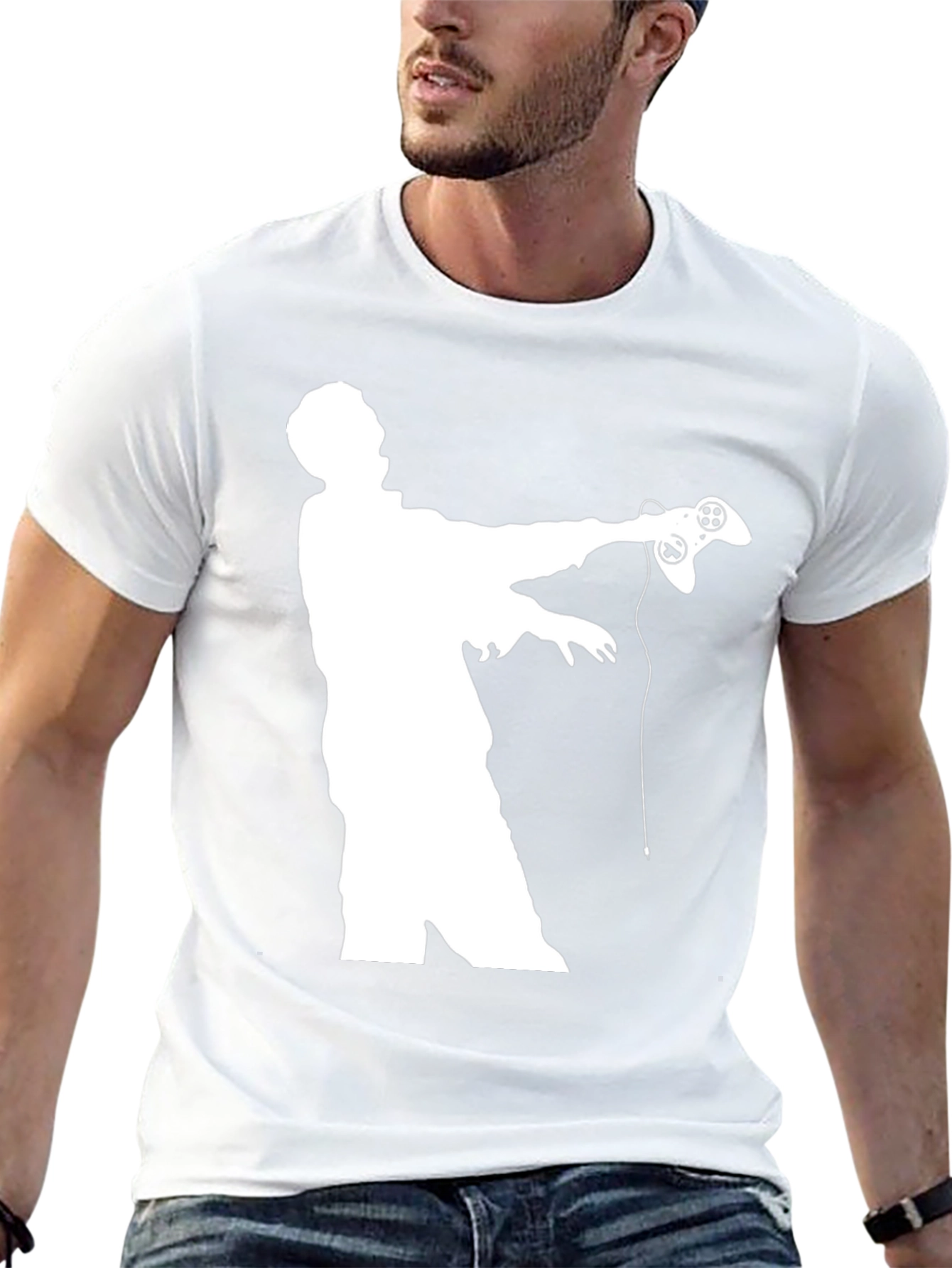 Zombie Gamer Black T-Shirt - Undead Gaming