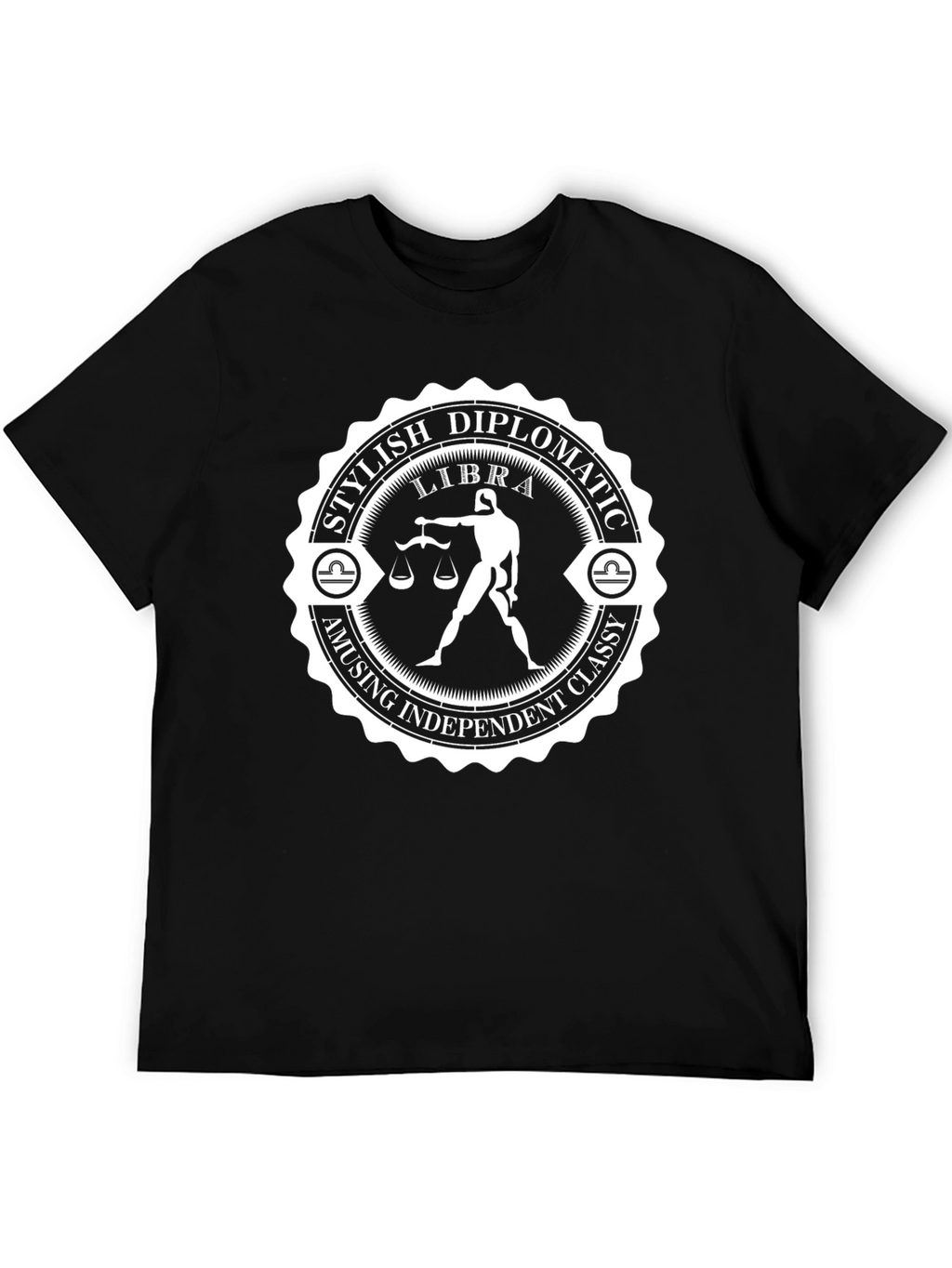 Libra Zodiac T-Shirt - Stylish & Diplomatic Design