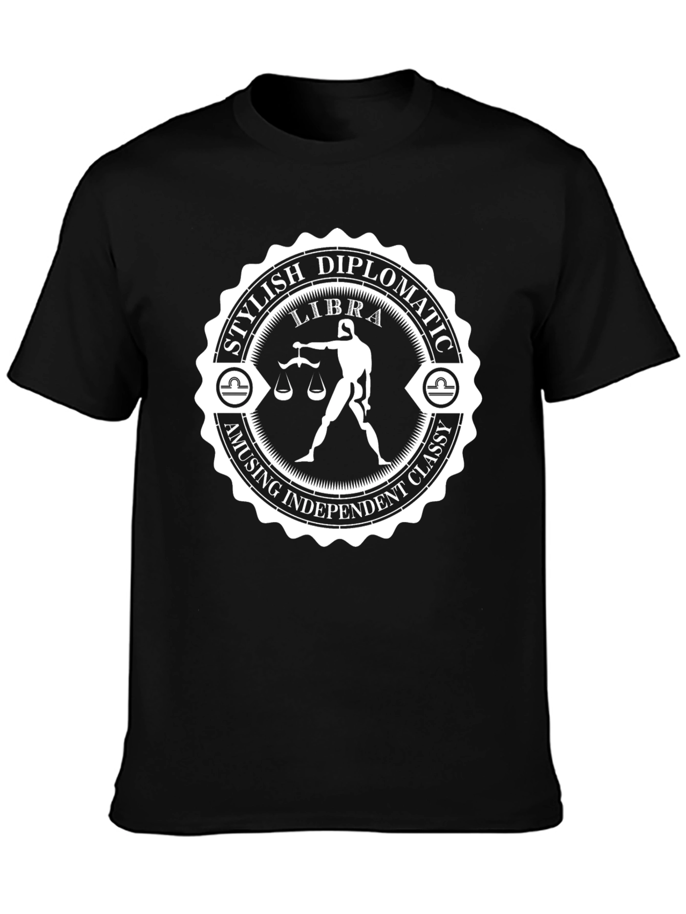 Libra Zodiac T-Shirt - Stylish & Diplomatic Design