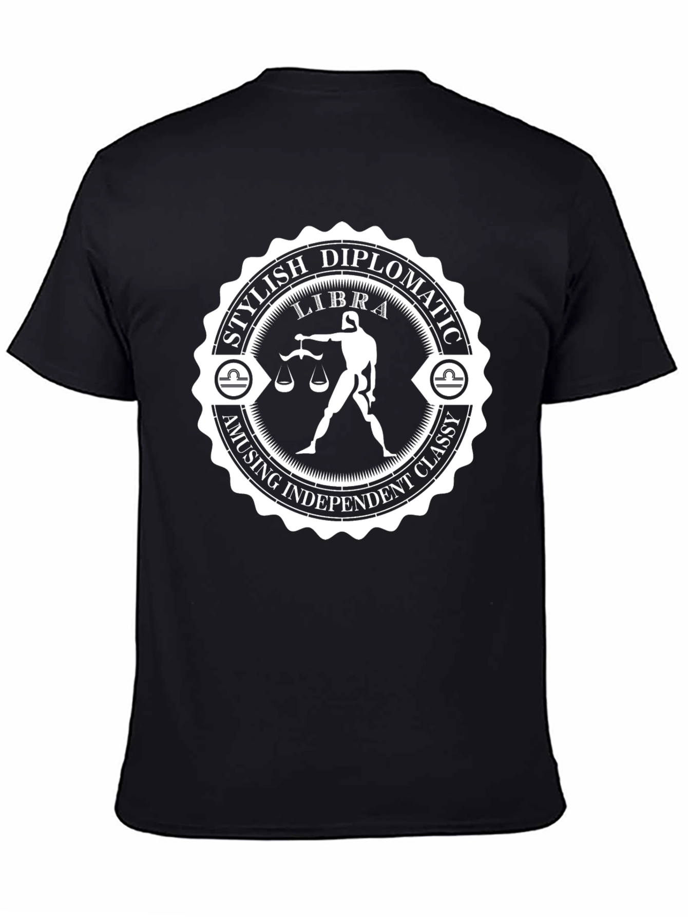 Libra Zodiac T-Shirt - Stylish & Diplomatic Design