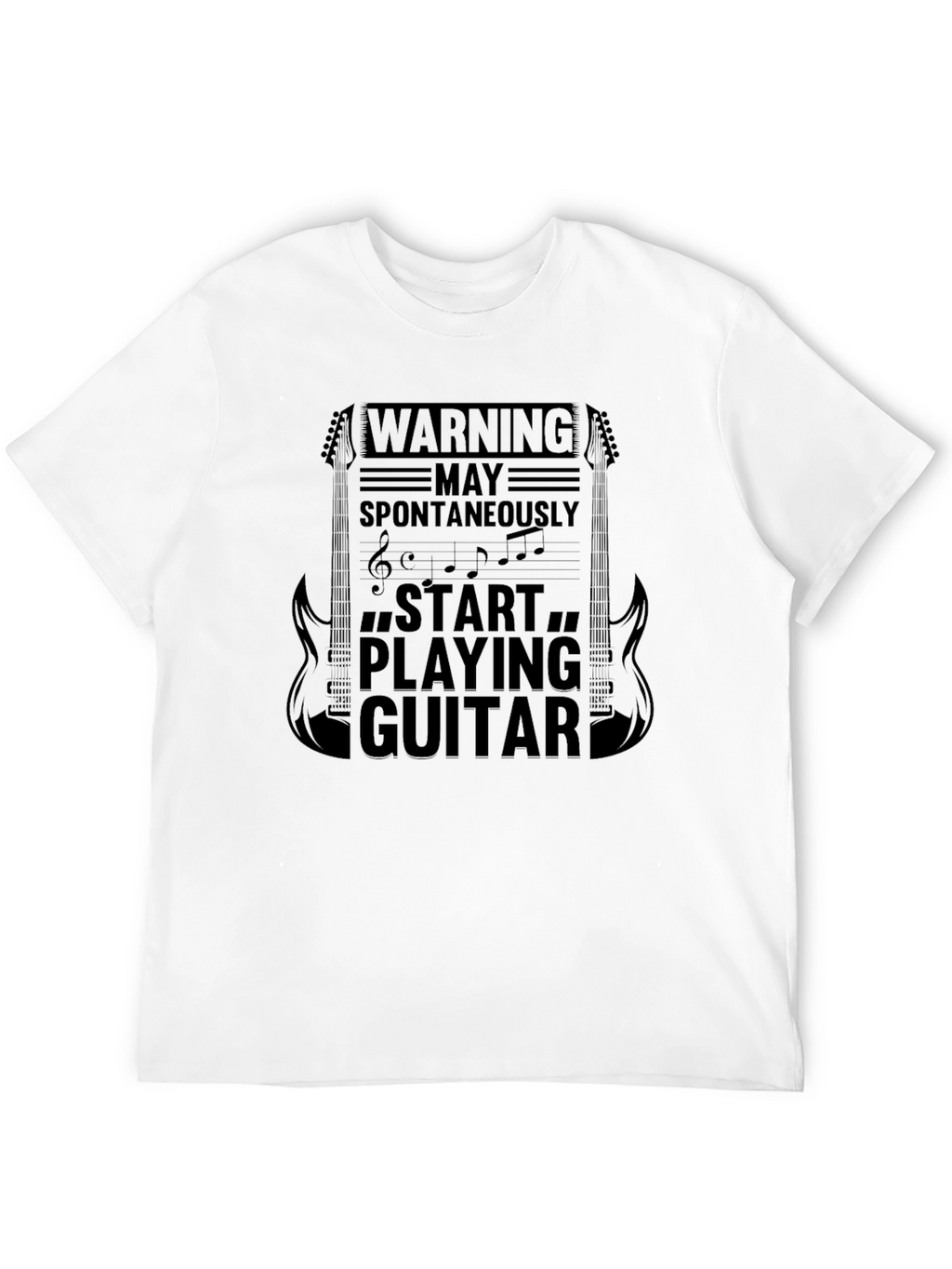 Warning May Spontaneously Start Playing Guitar T-Shirt