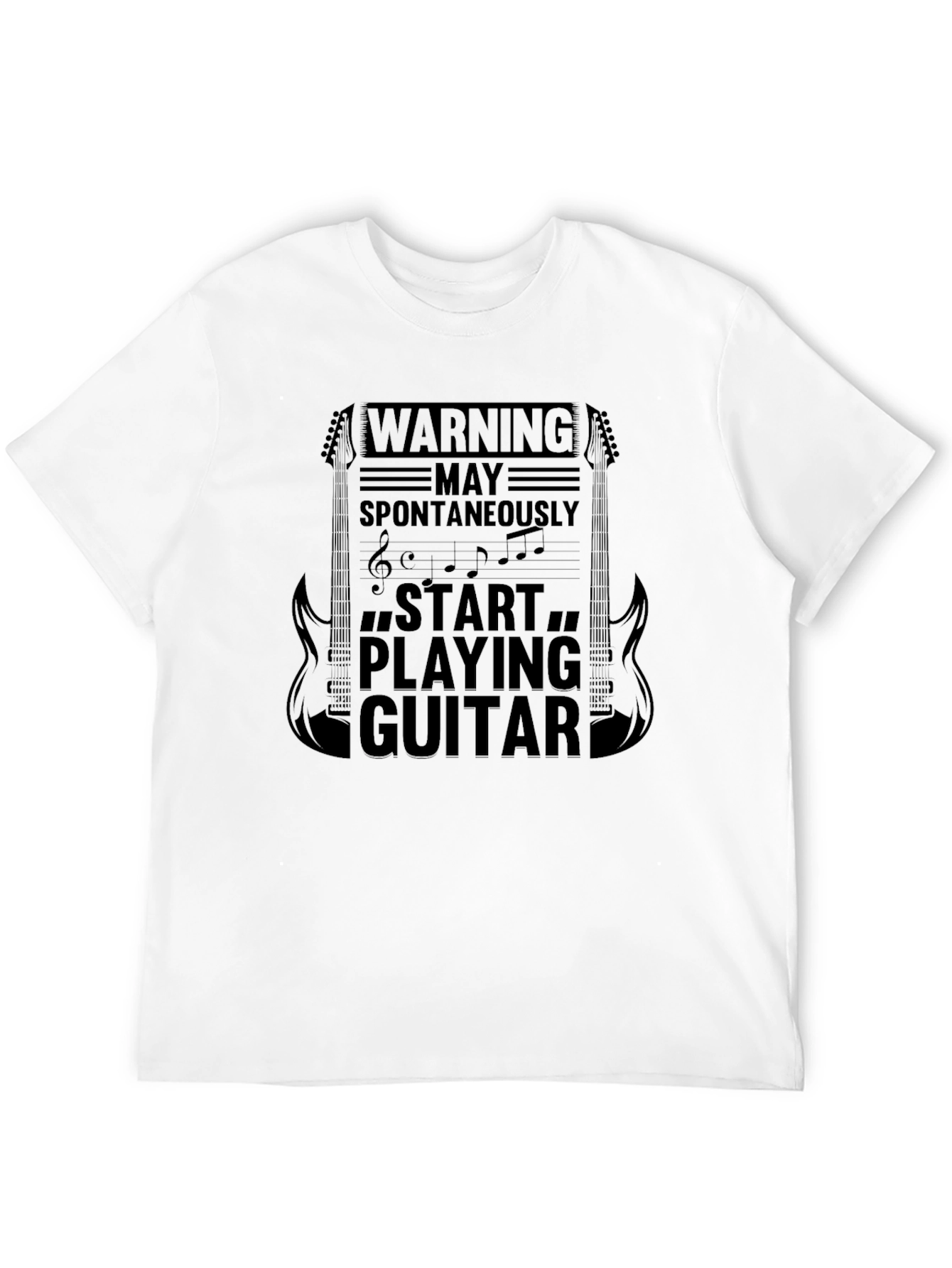 Warning May Spontaneously Start Playing Guitar T-Shirt