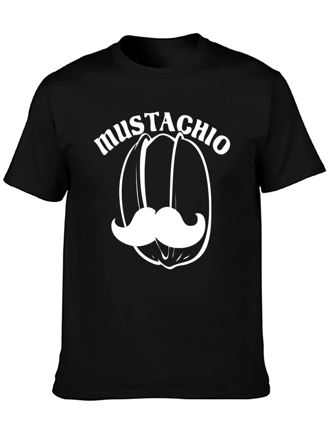 Mustachio Black T-Shirt