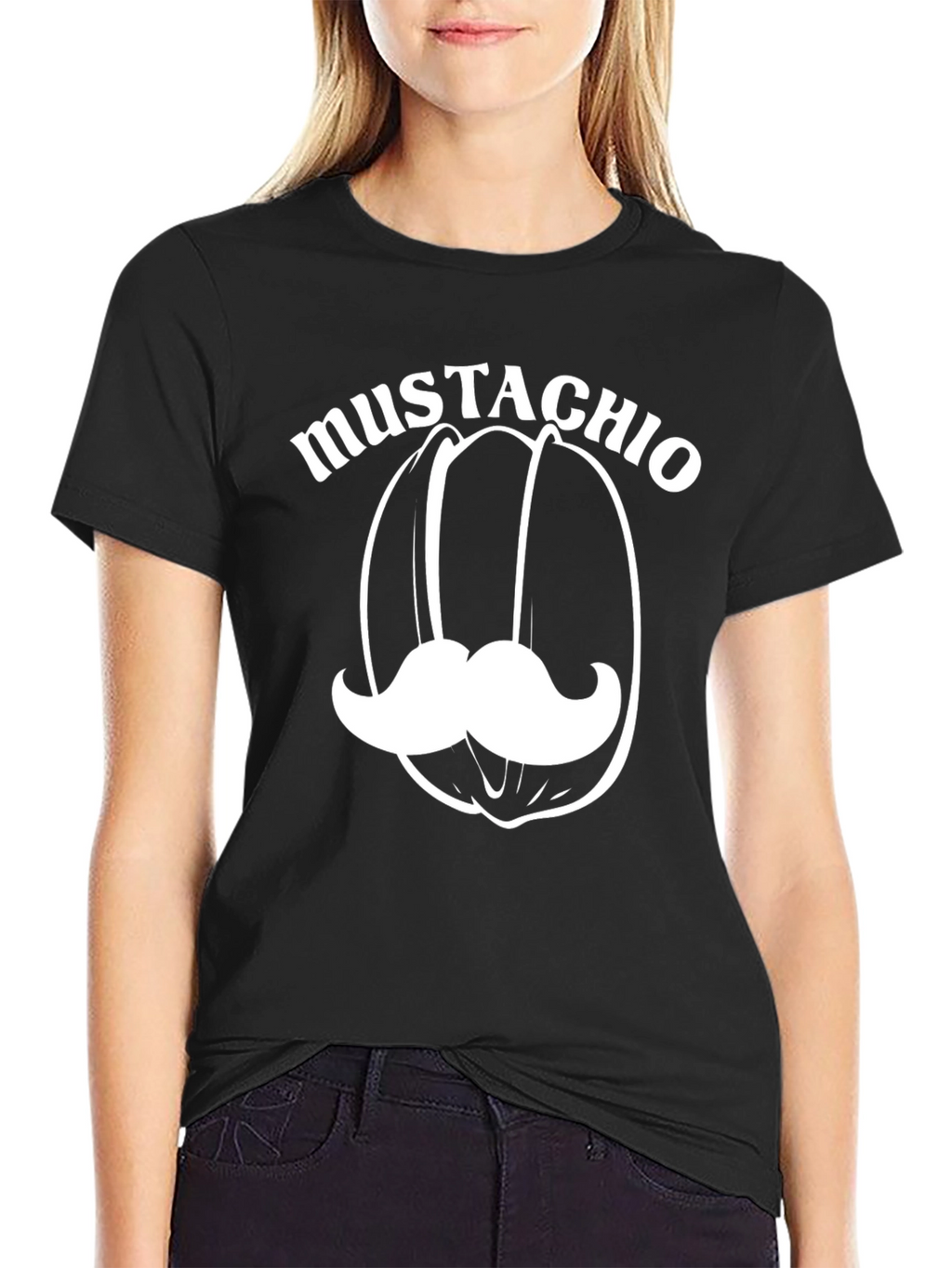 Mustachio Black T-Shirt