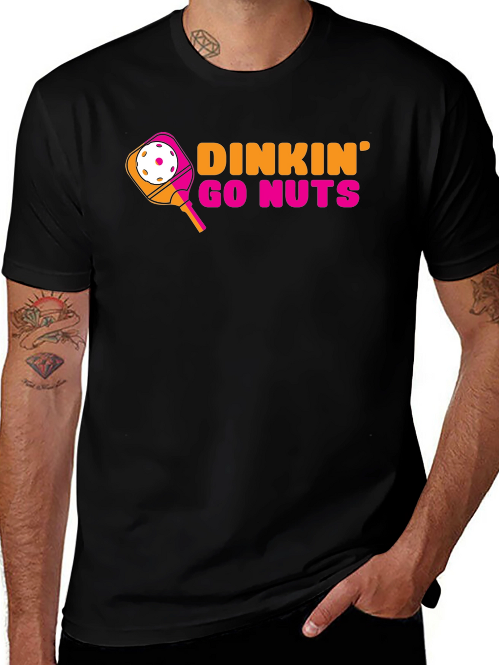 Dinkin Go Nuts Pickleball T-Shirt