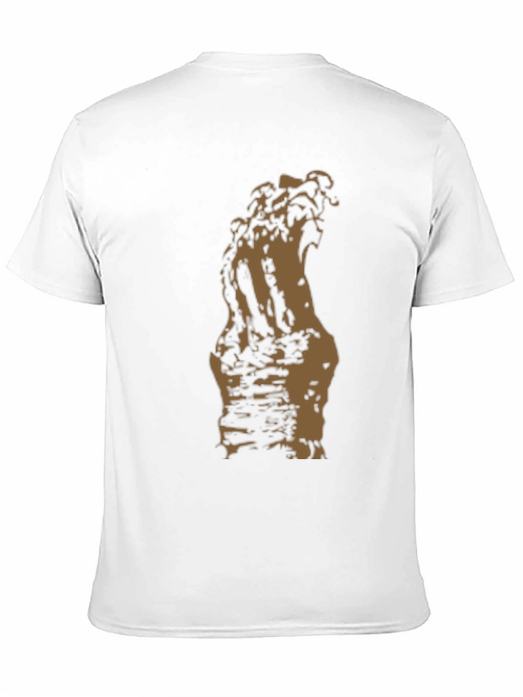 Mens Graphic Print Tee - Abstract Brown