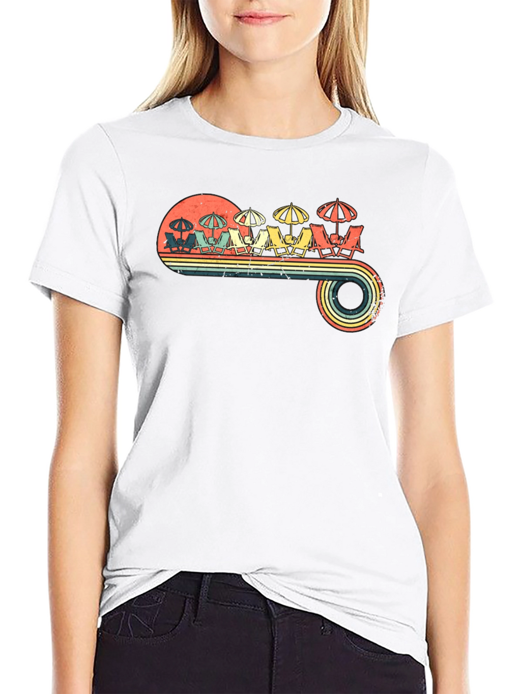 Retro Beach Scene Tee