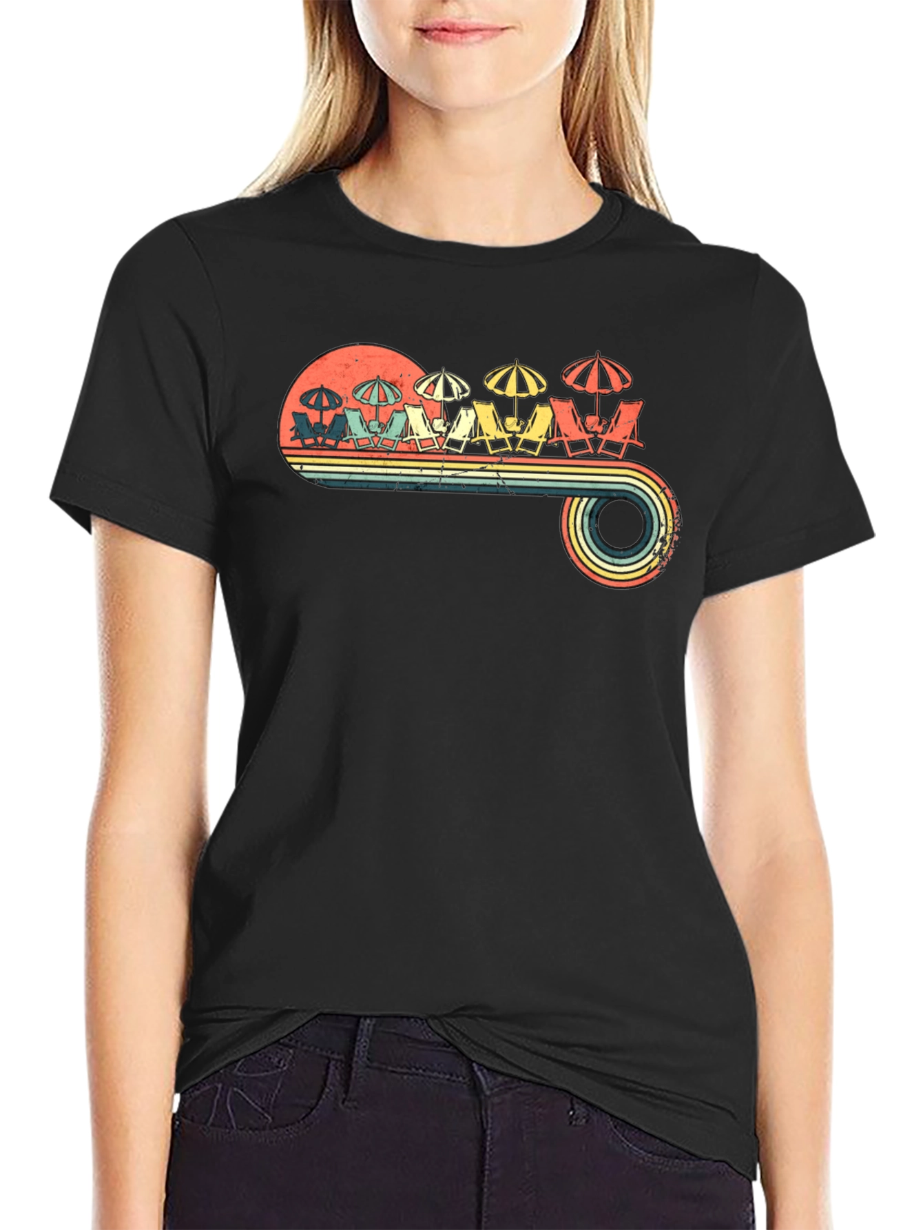Retro Beach Scene Tee