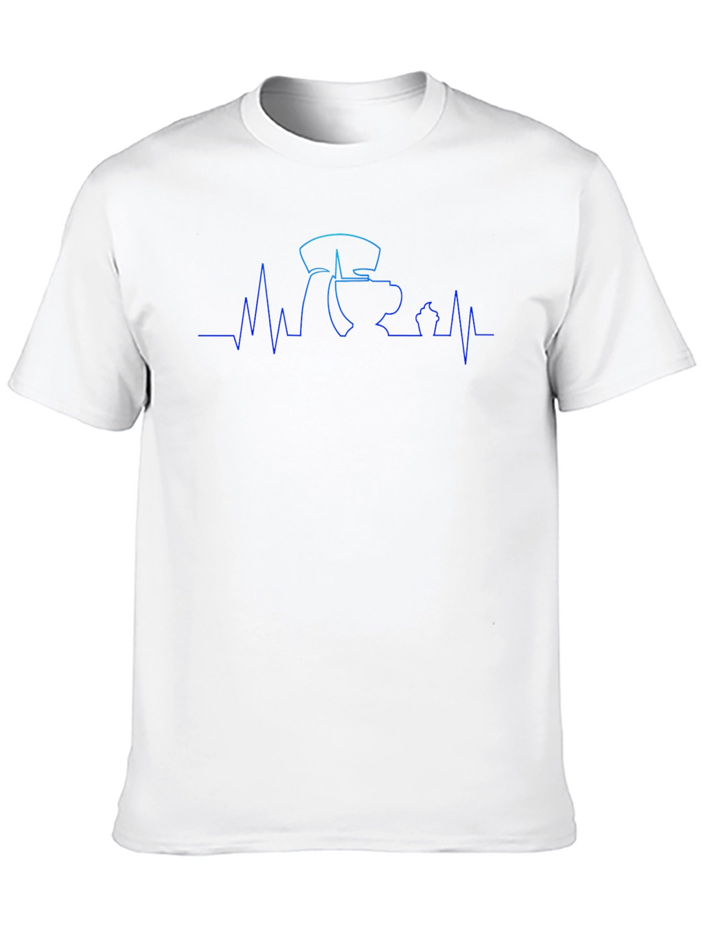 Coffee Lovers ECG Black T-Shirt