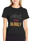 Brows and Bubbly Black T-Shirt