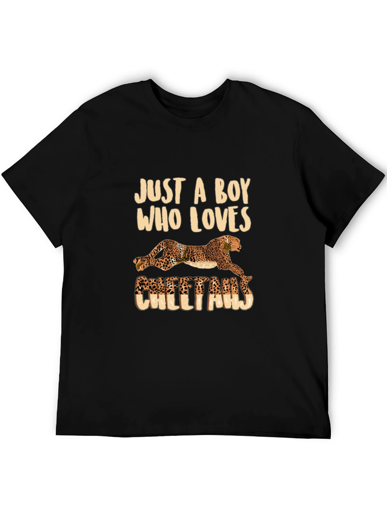 Cheetah Lovers T-Shirt - Just a Boy Who Loves Cheetahs!
