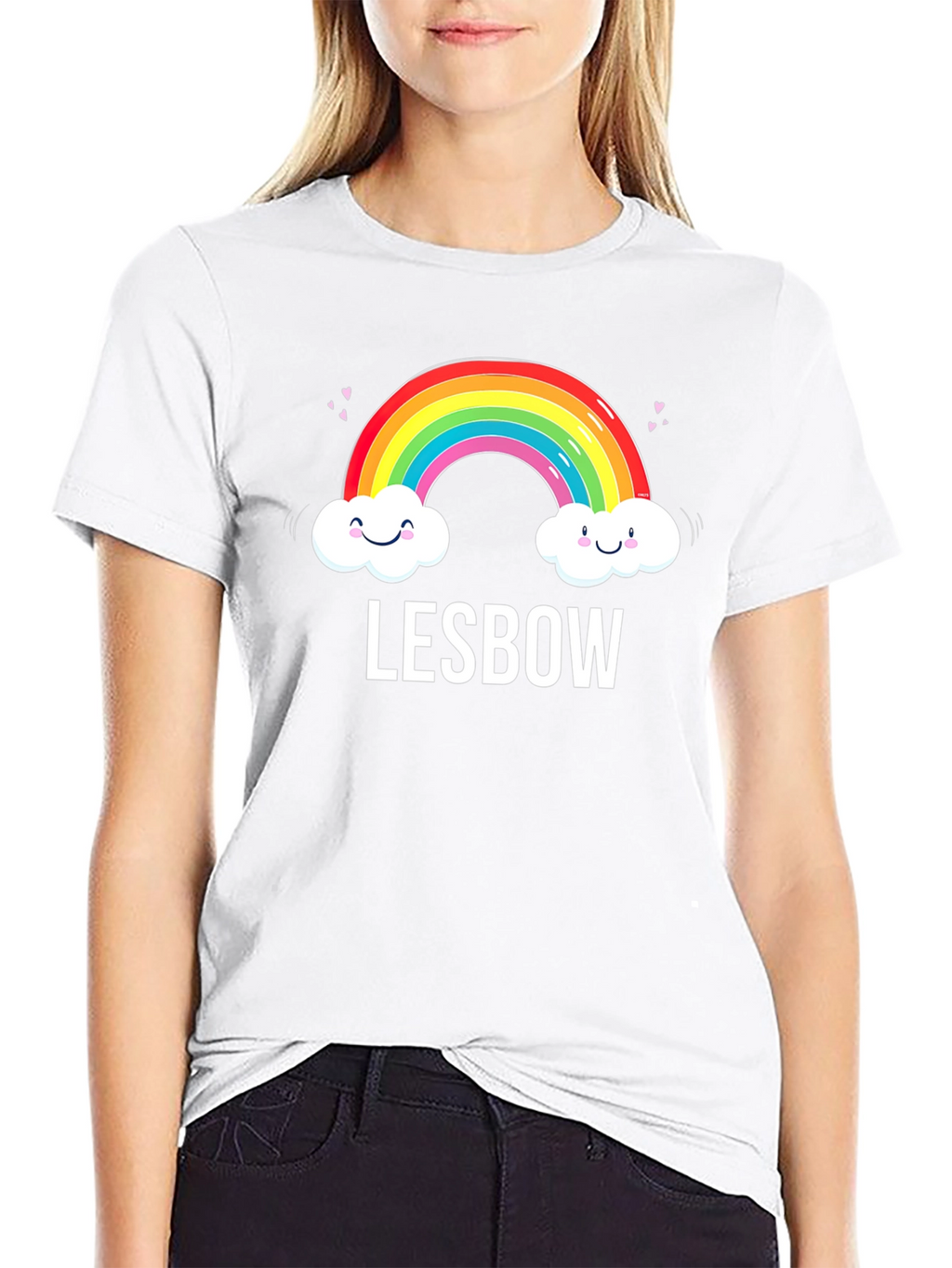 Lesbow Rainbow Pride Graphic Tee