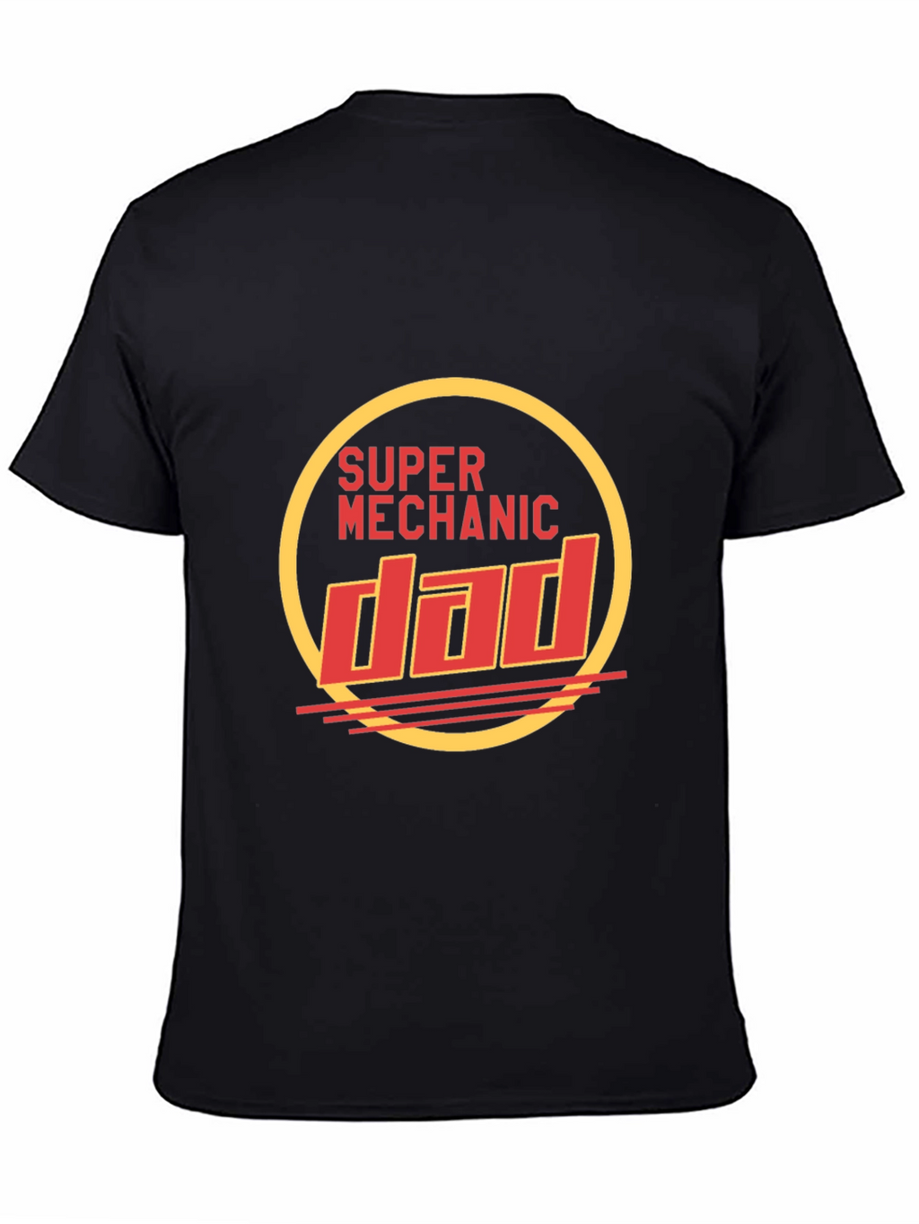 Super Mechanic Dad Black T-Shirt