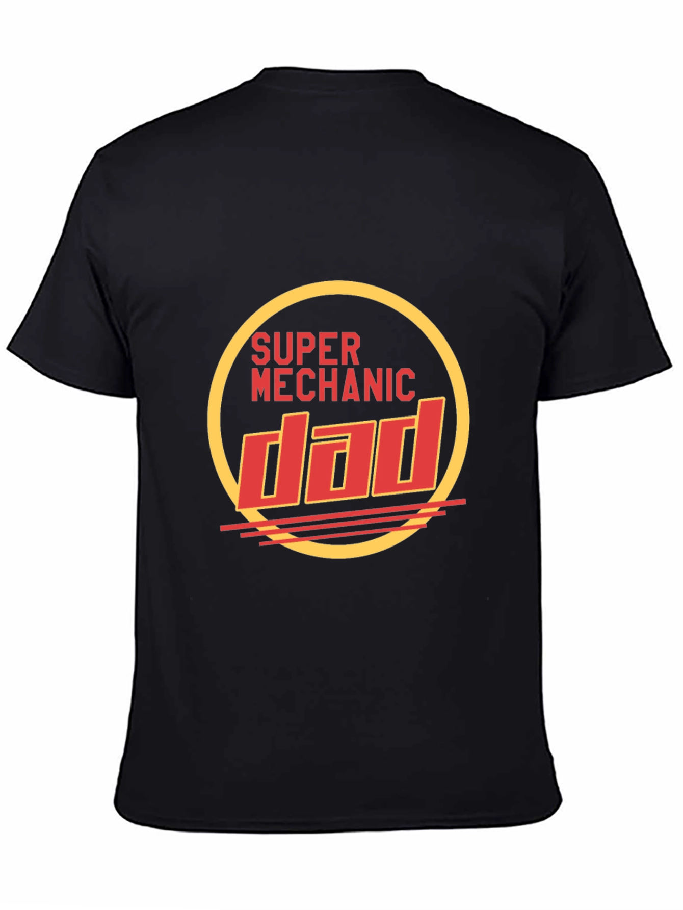 Super Mechanic Dad Black T-Shirt