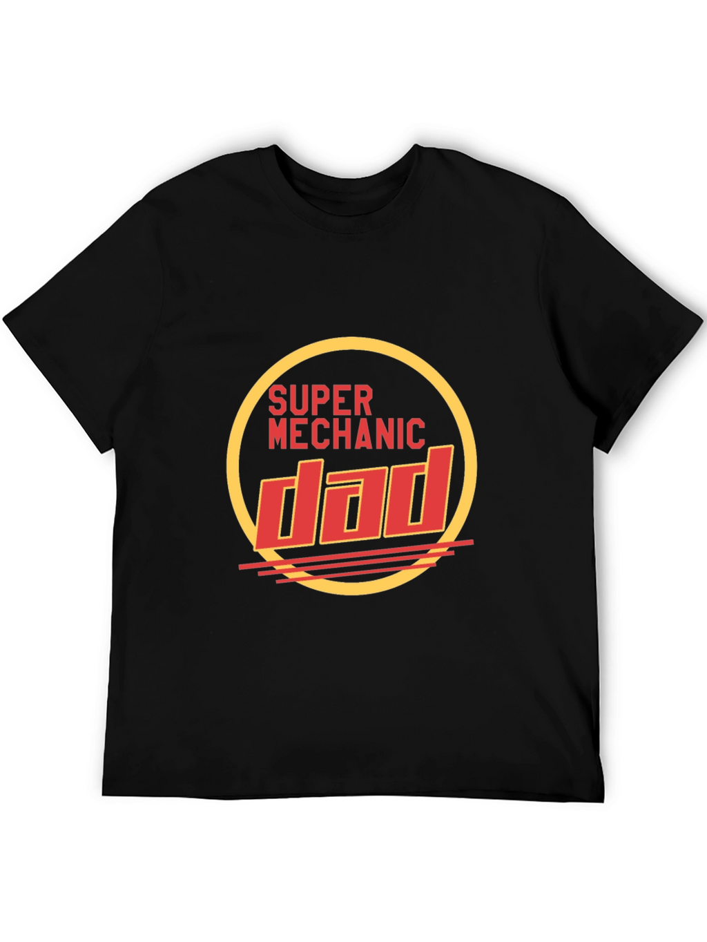Super Mechanic Dad Black T-Shirt