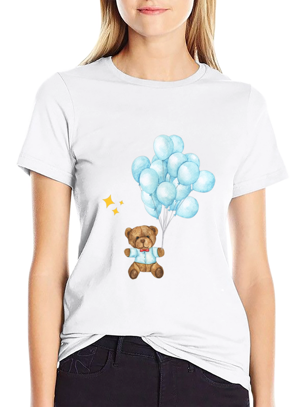 Teddy Bear Balloons Graphic Tee