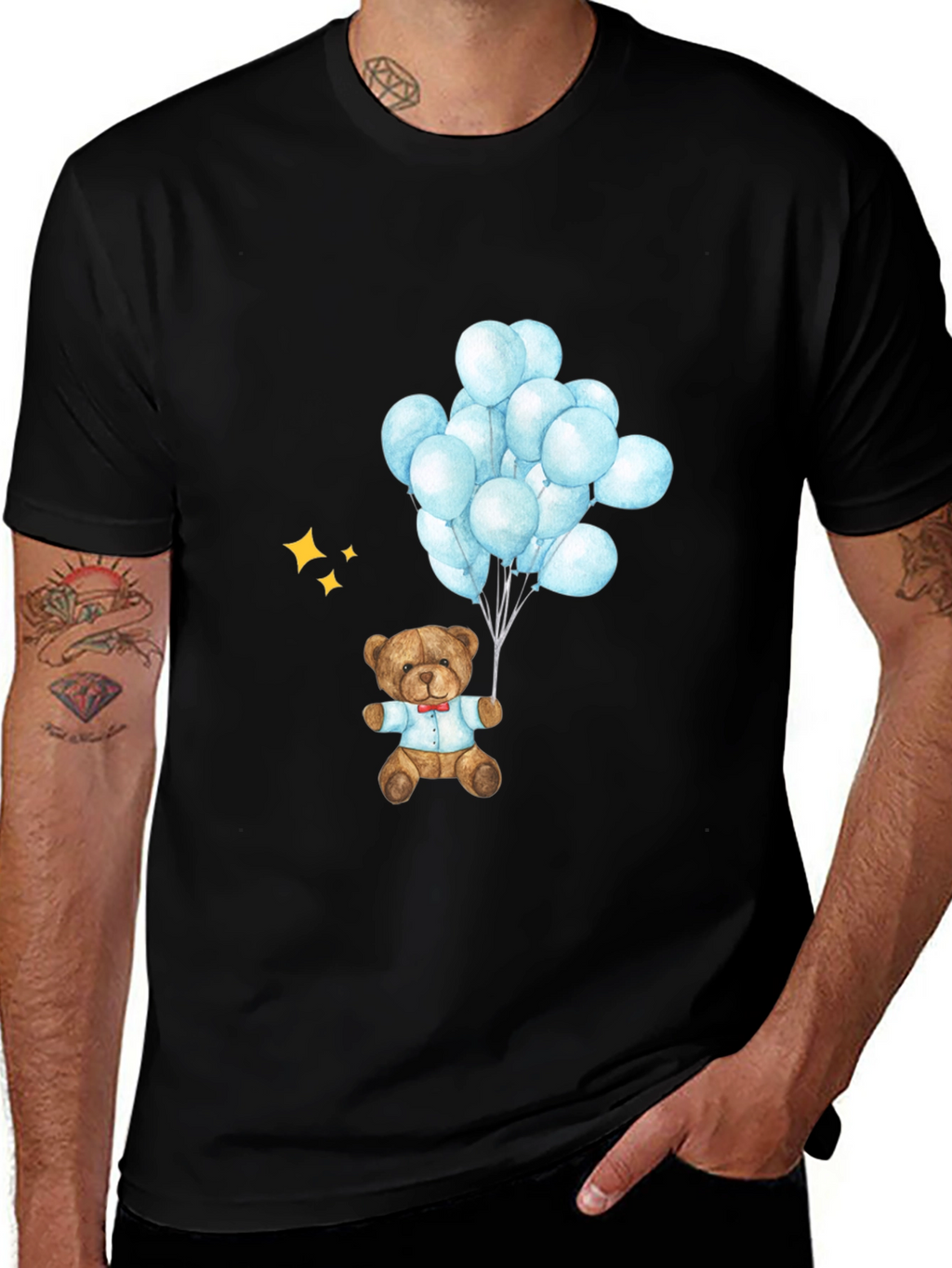 Teddy Bear Balloons Graphic Tee