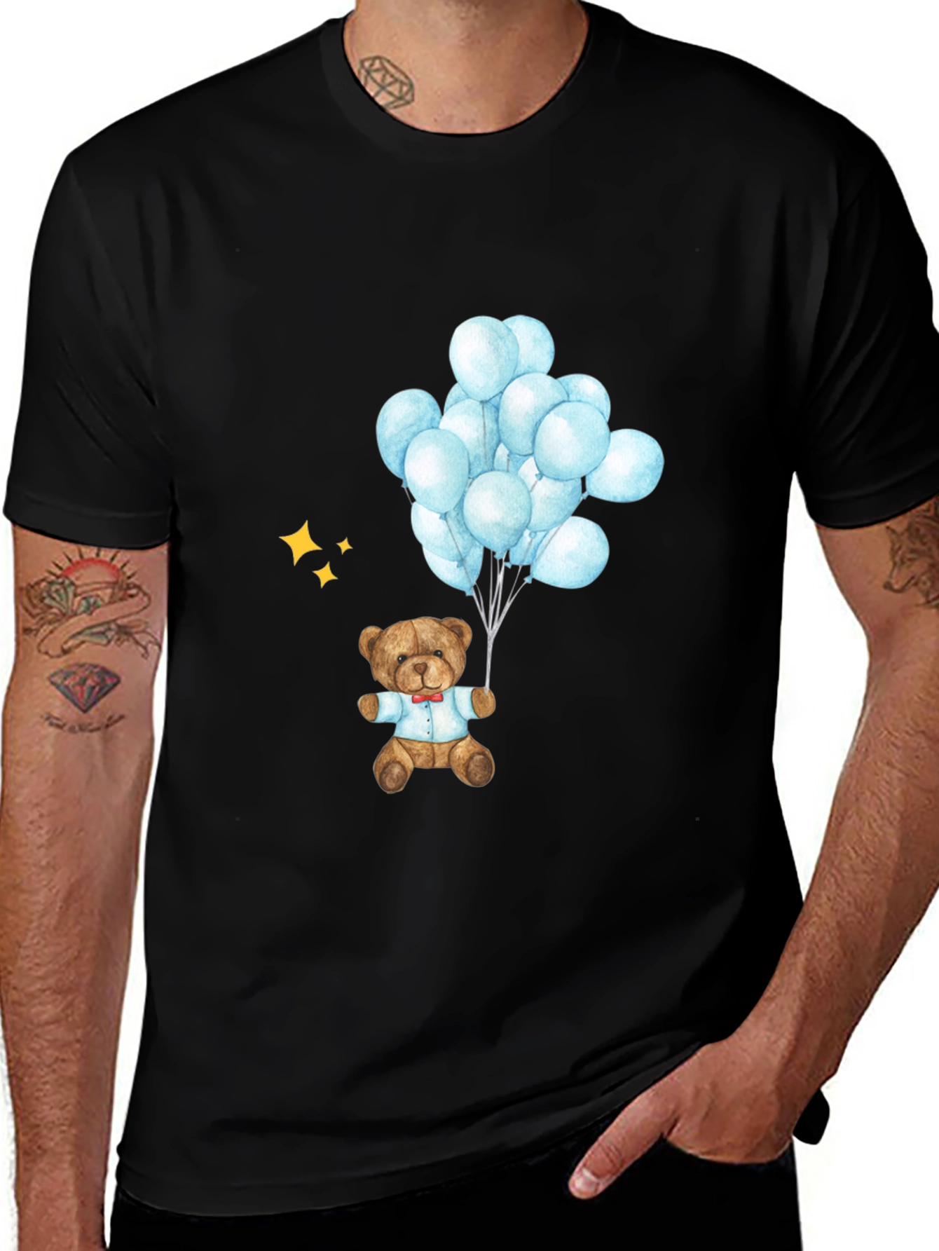 Teddy Bear Balloons Graphic Tee