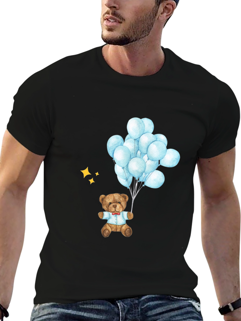 Teddy Bear Balloons Graphic Tee