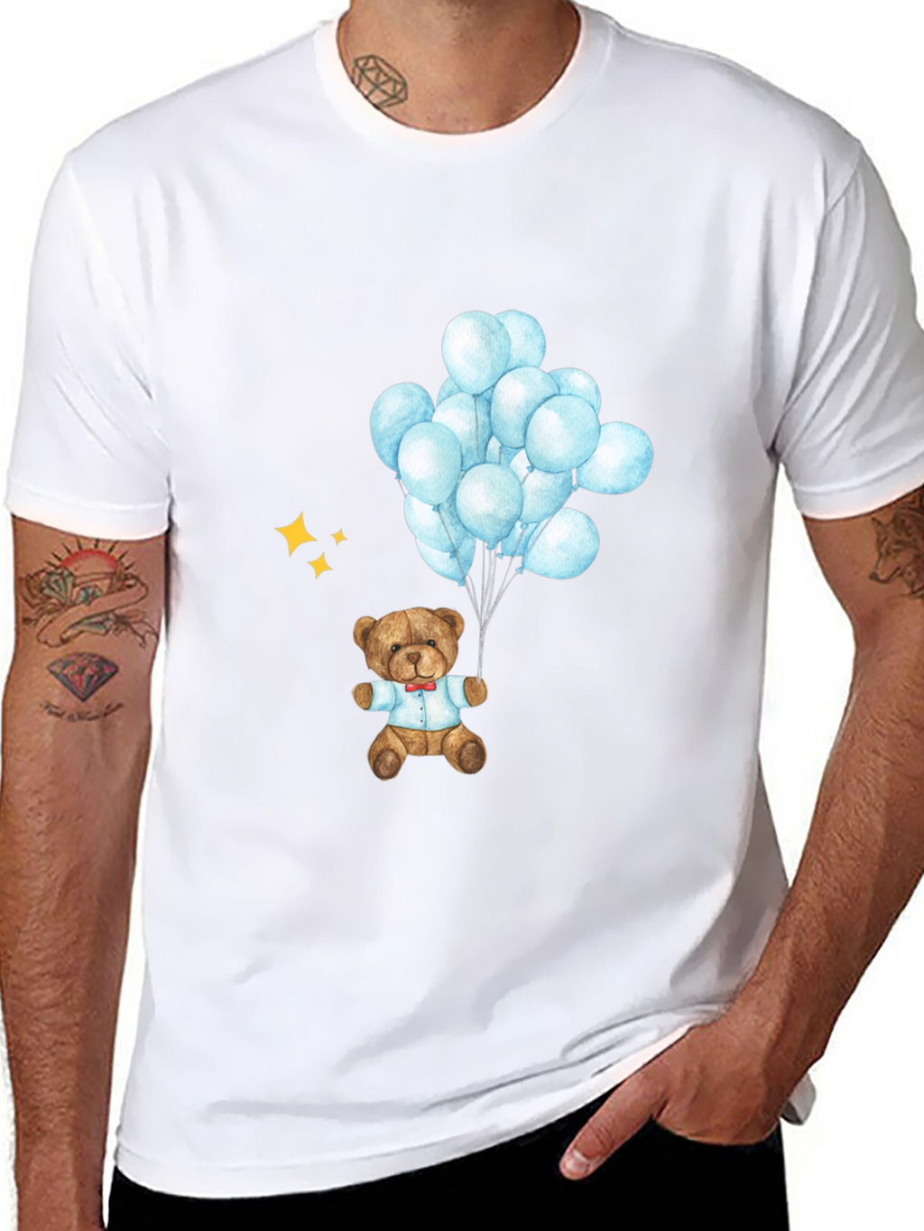 Teddy Bear Balloons Graphic Tee