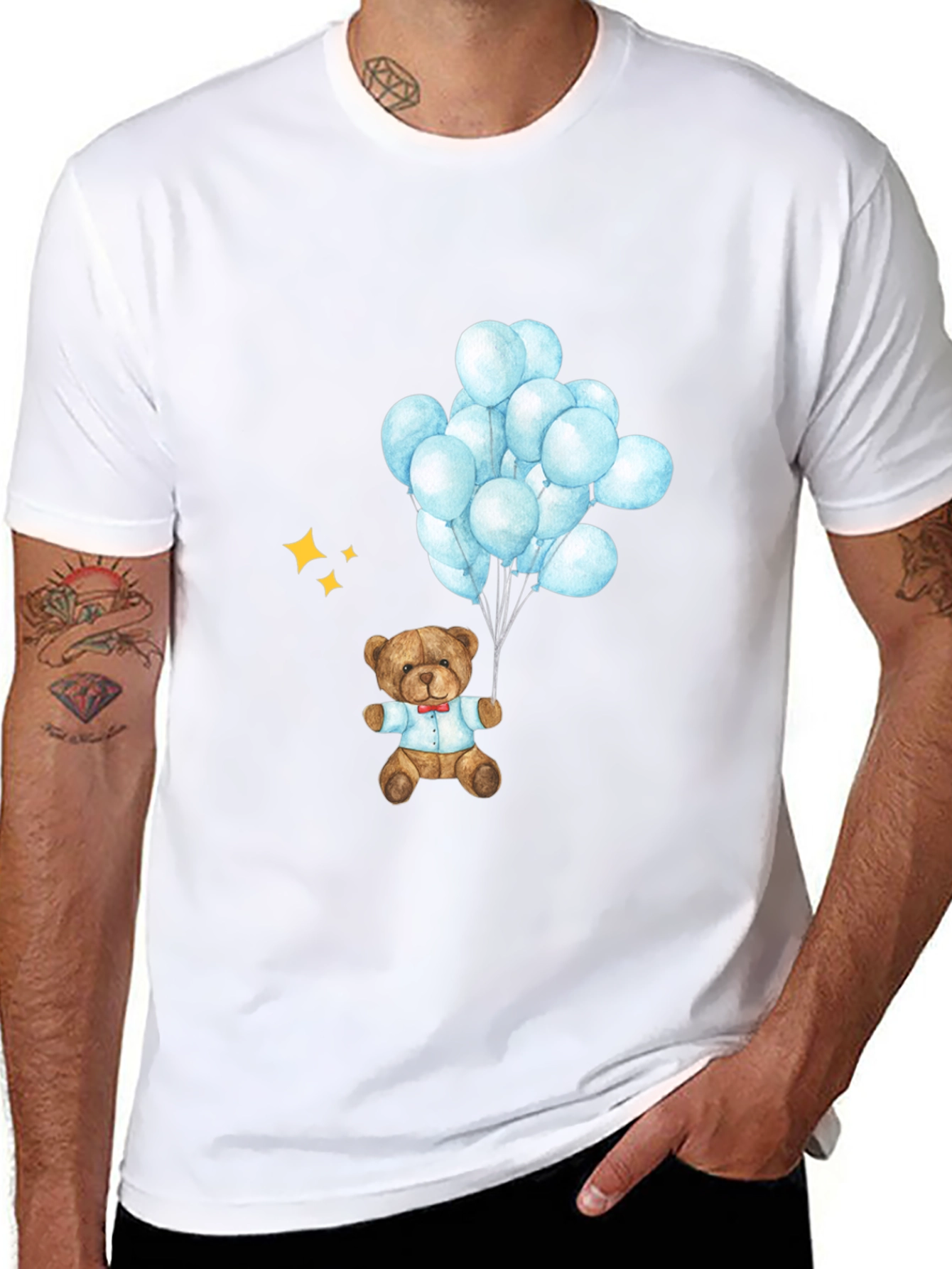 Teddy Bear Balloons Graphic Tee