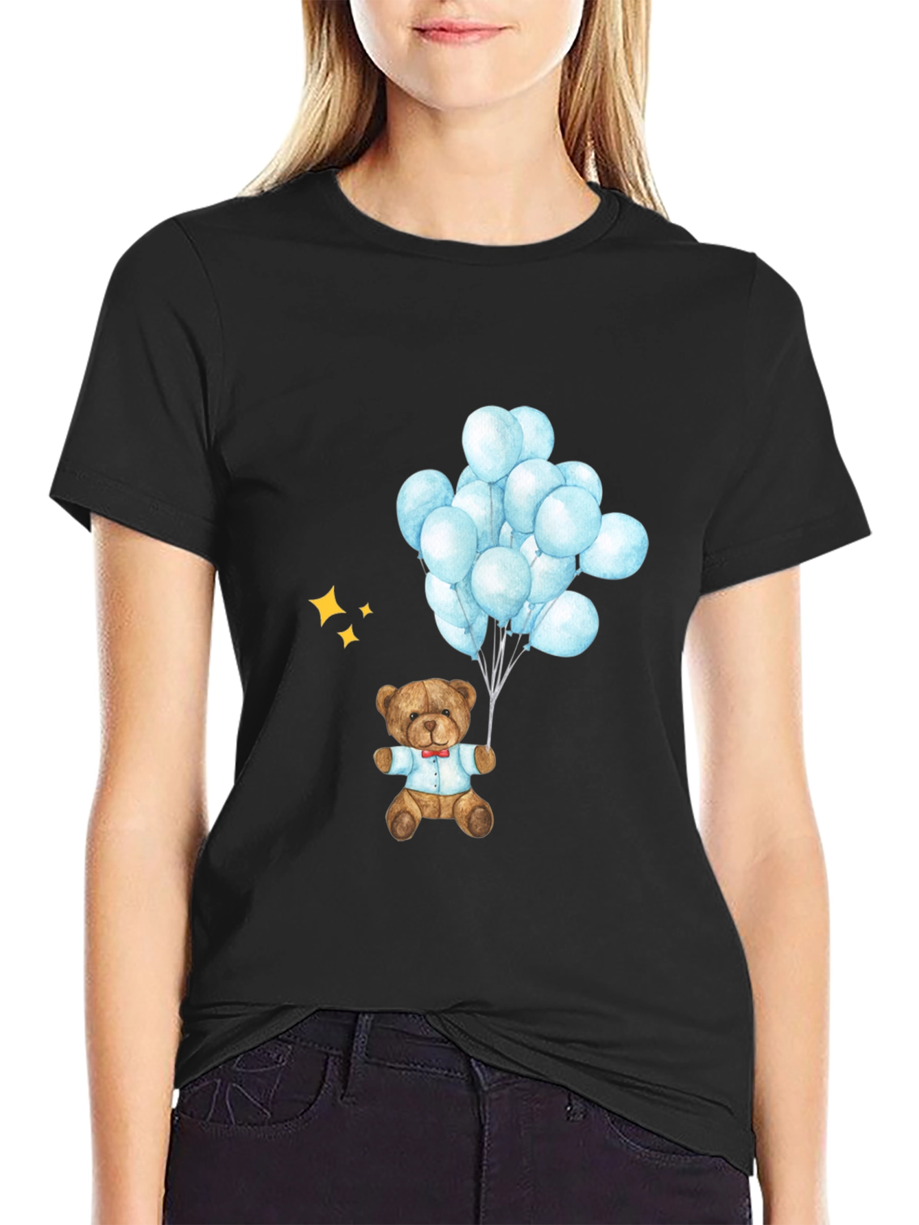 Teddy Bear Balloons Graphic Tee