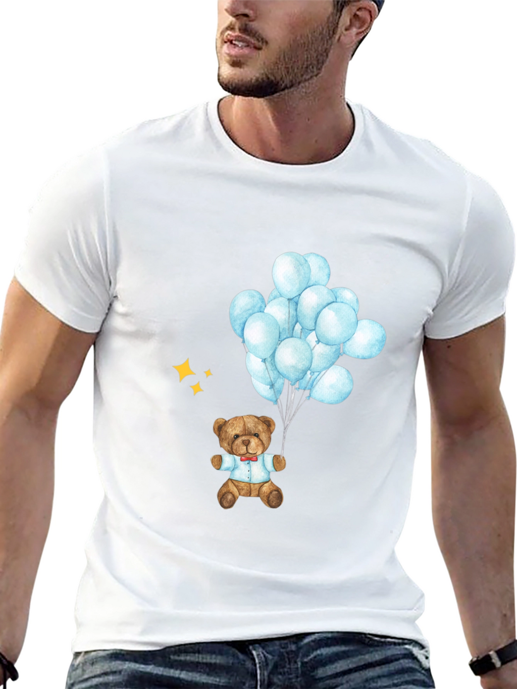 Teddy Bear Balloons Graphic Tee