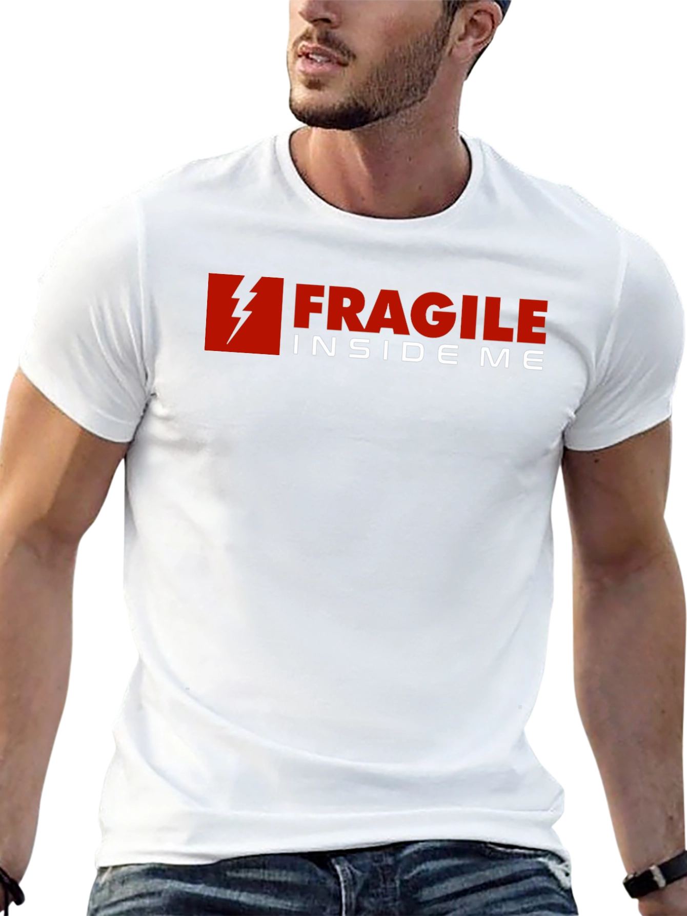 Fragile Inside Me Graphic T-Shirt - Soft Cotton Blend