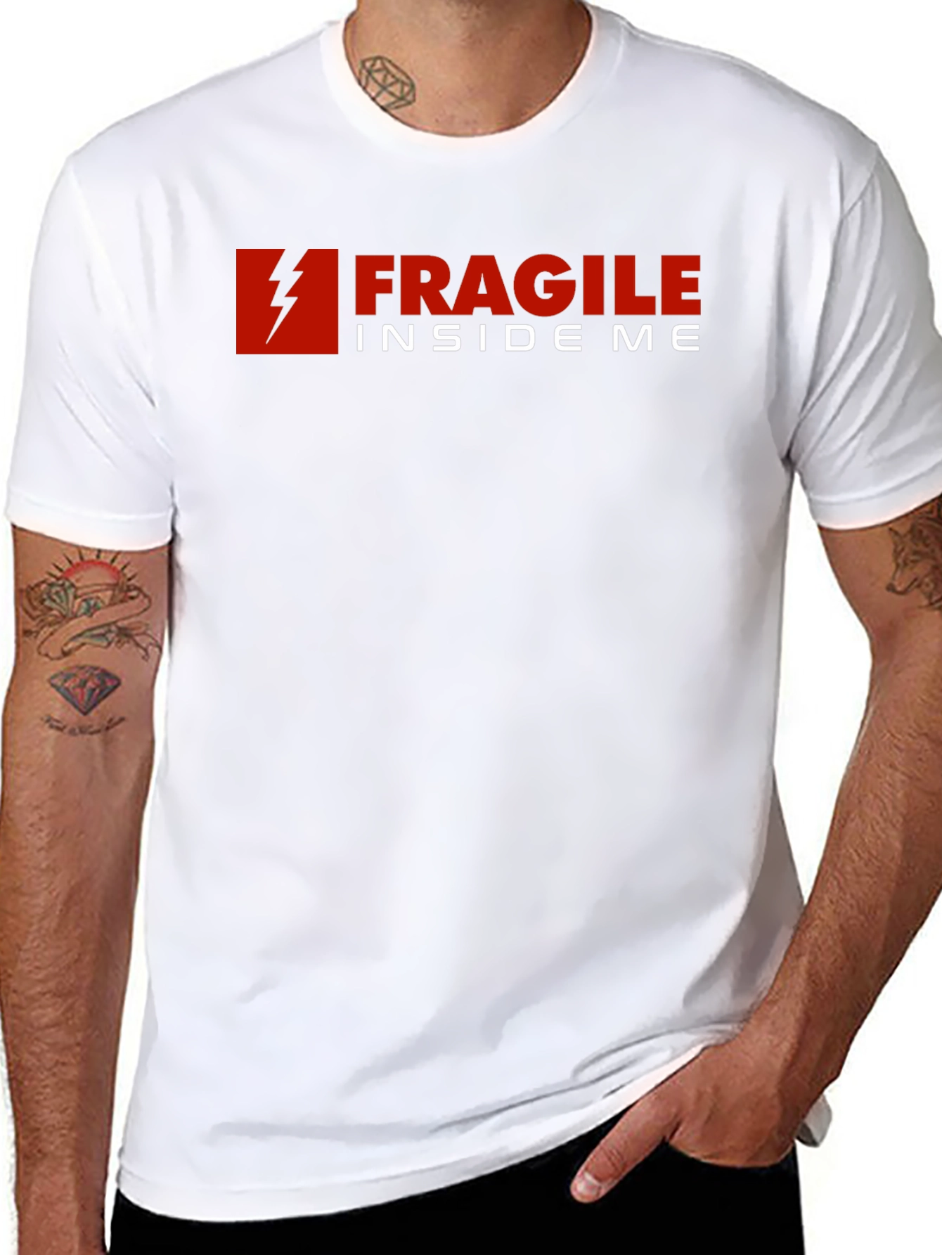 Fragile Inside Me Graphic T-Shirt - Soft Cotton Blend