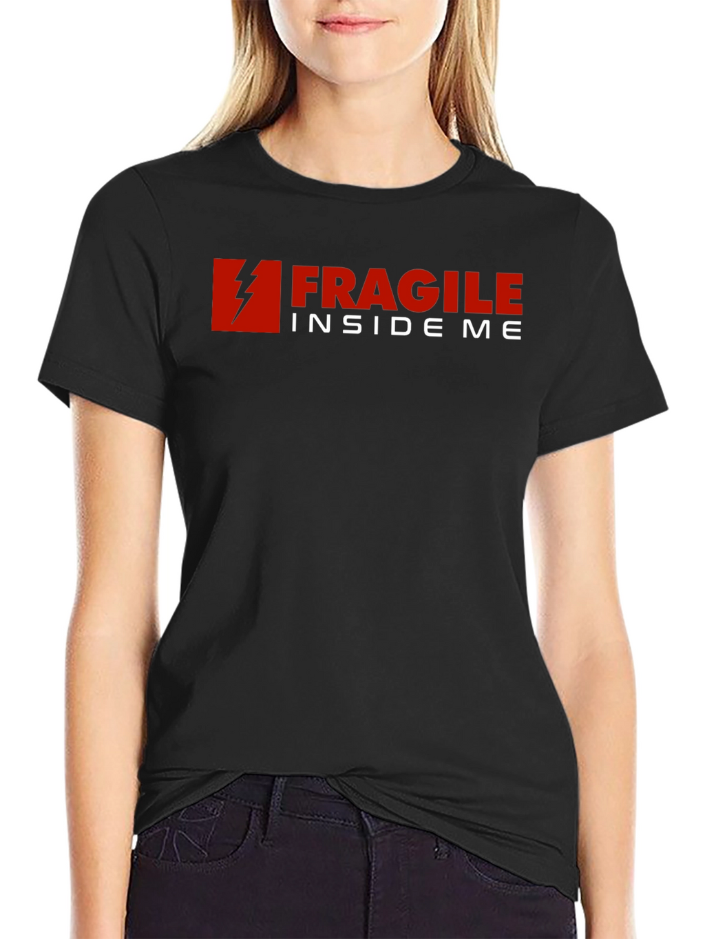 Fragile Inside Me Graphic T-Shirt - Soft Cotton Blend