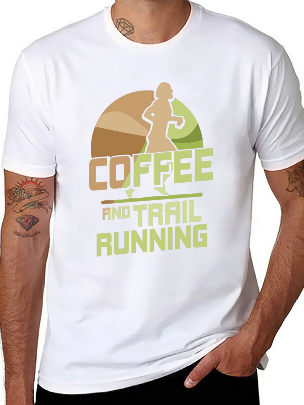 Coffee and Trail Running Graphic Tee