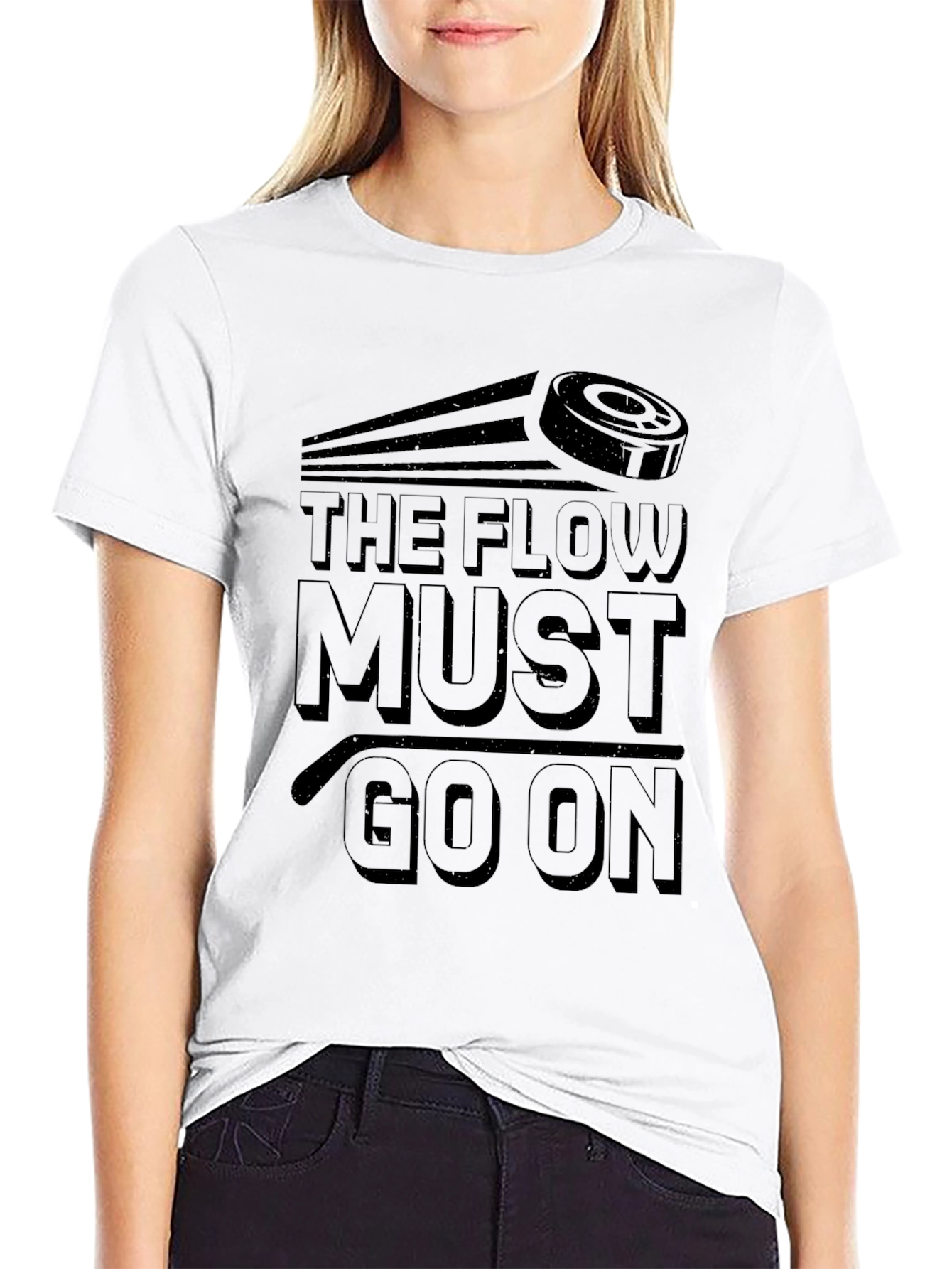 The Flow Must Go On Hockey T-Shirt